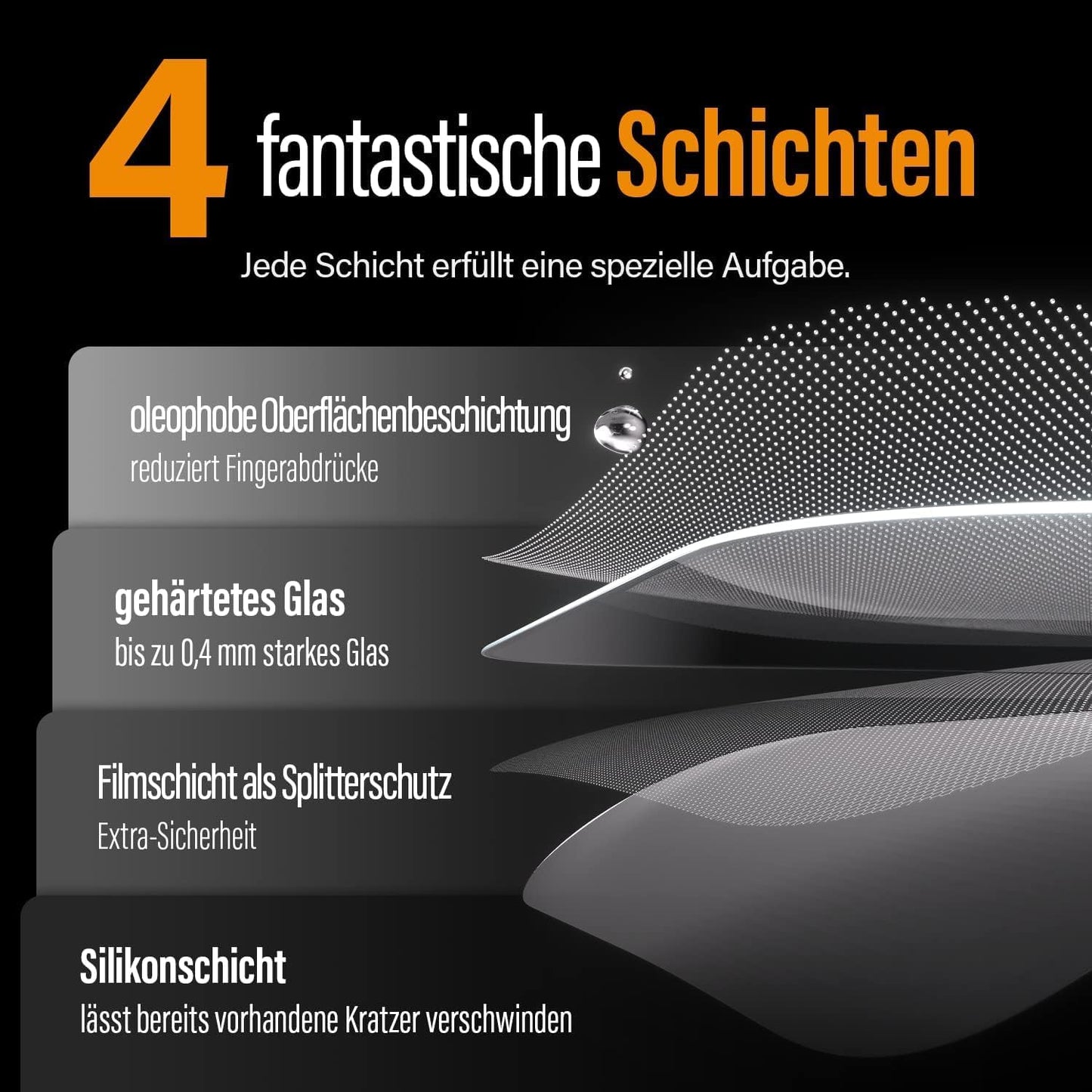 PanzerGlass™ Anti-Blue light Displayschutz für iPhone 14 Pro Max - kratzfester und augenschonender Screen Protector mit Blaulichtfilter für Retinaschutz - Positionierhilfe für einfache Anbringung