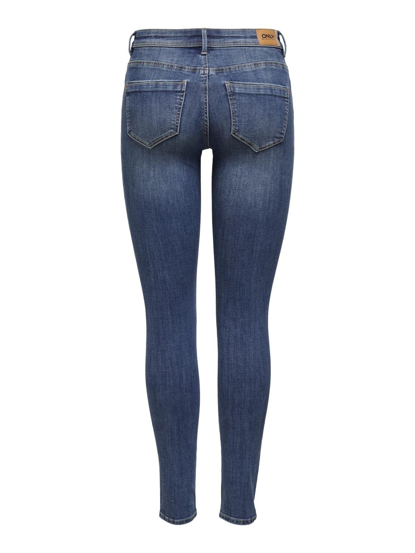 ONLY Women’s ONLWAUW Mid-Rise Skinny Fit Jeans