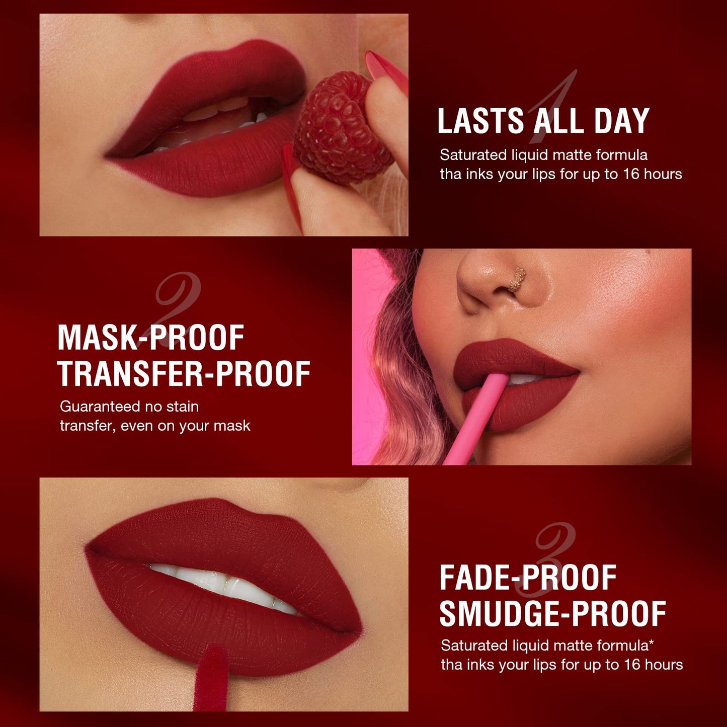 6-Piece Matte Lipstick Lip Liner Set – Long-Lasting Waterproof Non-Fading