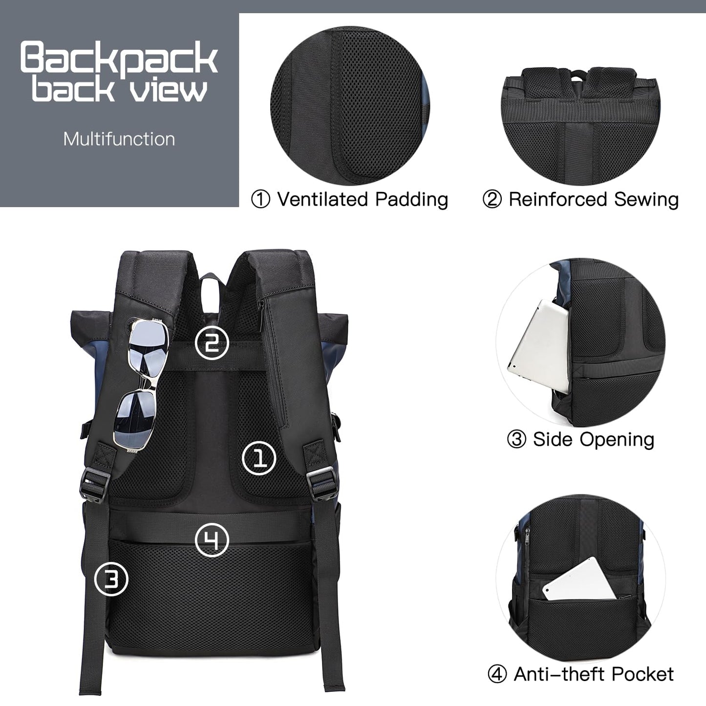 Sevego Rolltop Laptop Backpack 25–30L