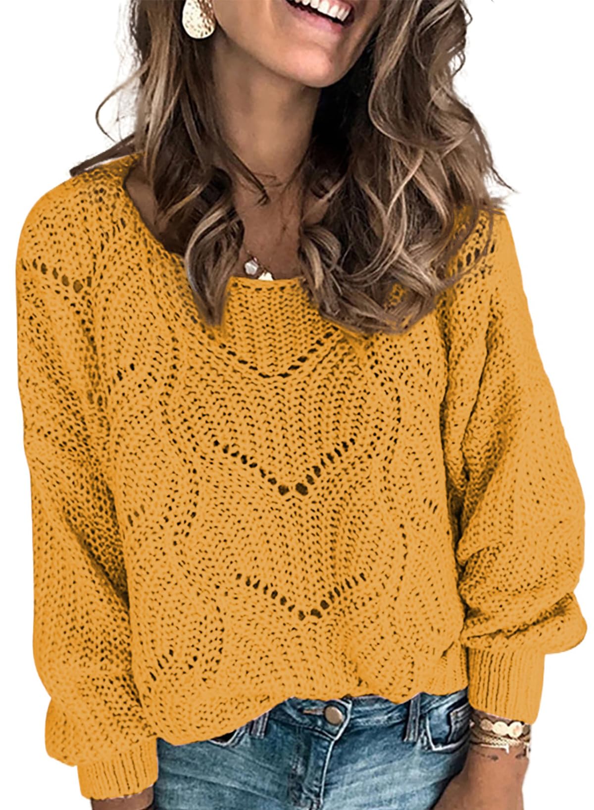 Dokotoo Women’s Knit Sweater – Elegant Crewneck Pullover