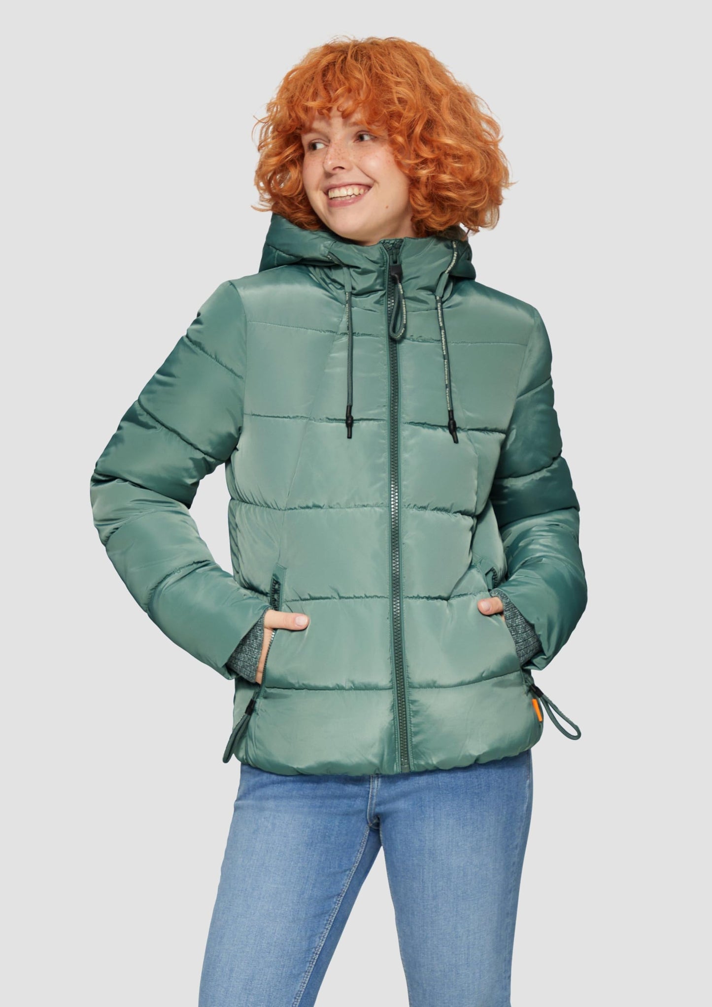 QS Women’s Padded Quilted Jacket with Hood