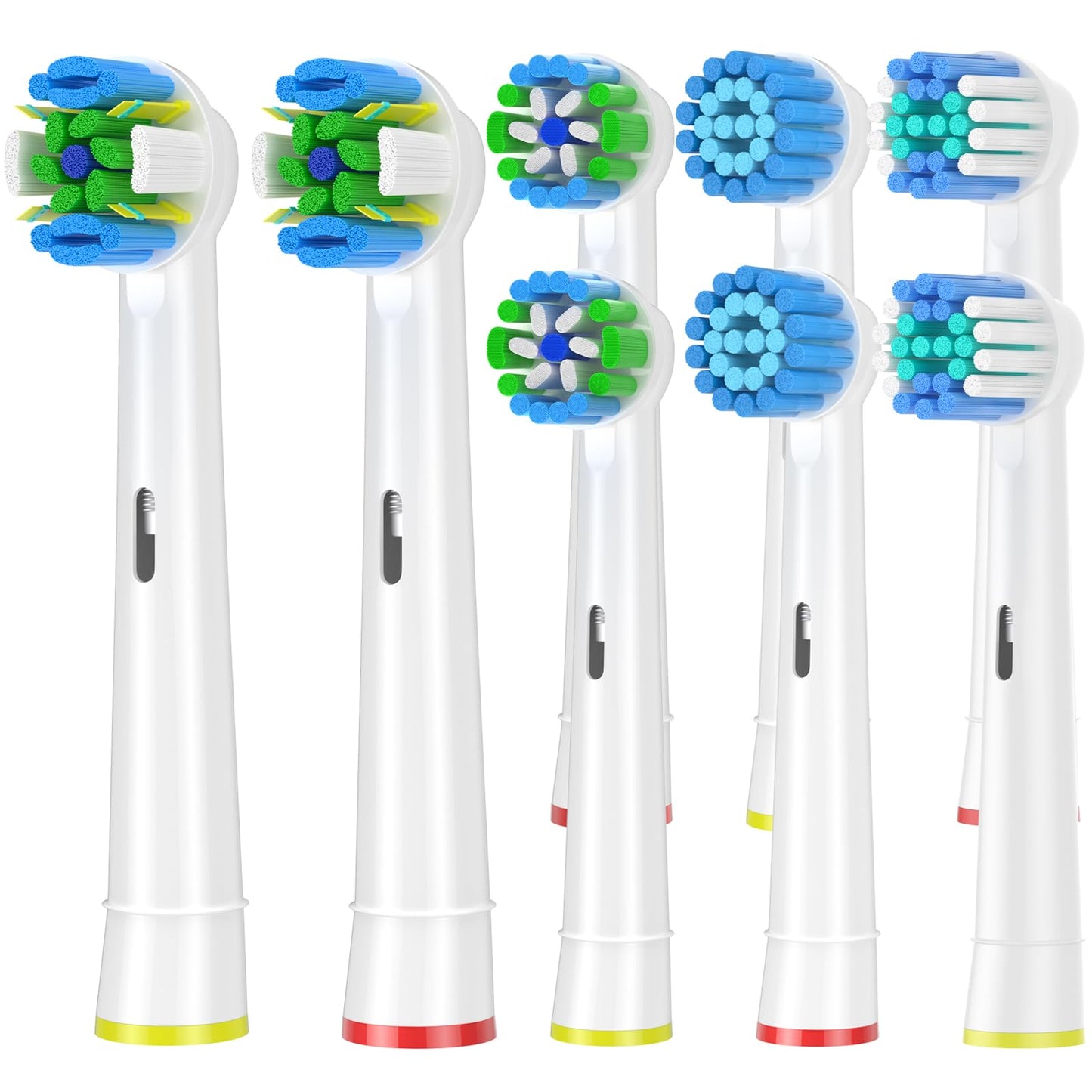 Qitizu Aufsteckbürsten Kompatibel mit Braun Oral b Elektrische Zahnbürste, 4 Floss, 4 Precision, 4 Sensitive, 4 EfficientClean Zahnbürstenaufsatz Aufsätze (16 Weiß)