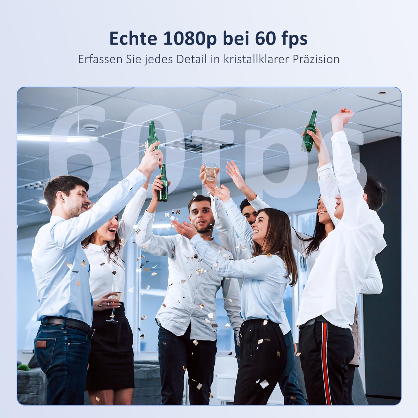 NexiGo N60 1080P Webcam, HD-Webcam mit Mikrofon, Softwaresteuerung und Datenschutzabdeckung, USB-Computerkamera, Sichtfeld mit 110°, Plug-and-Play, für Zoom/Skype/Teams, Konferenzen und Videoanrufe