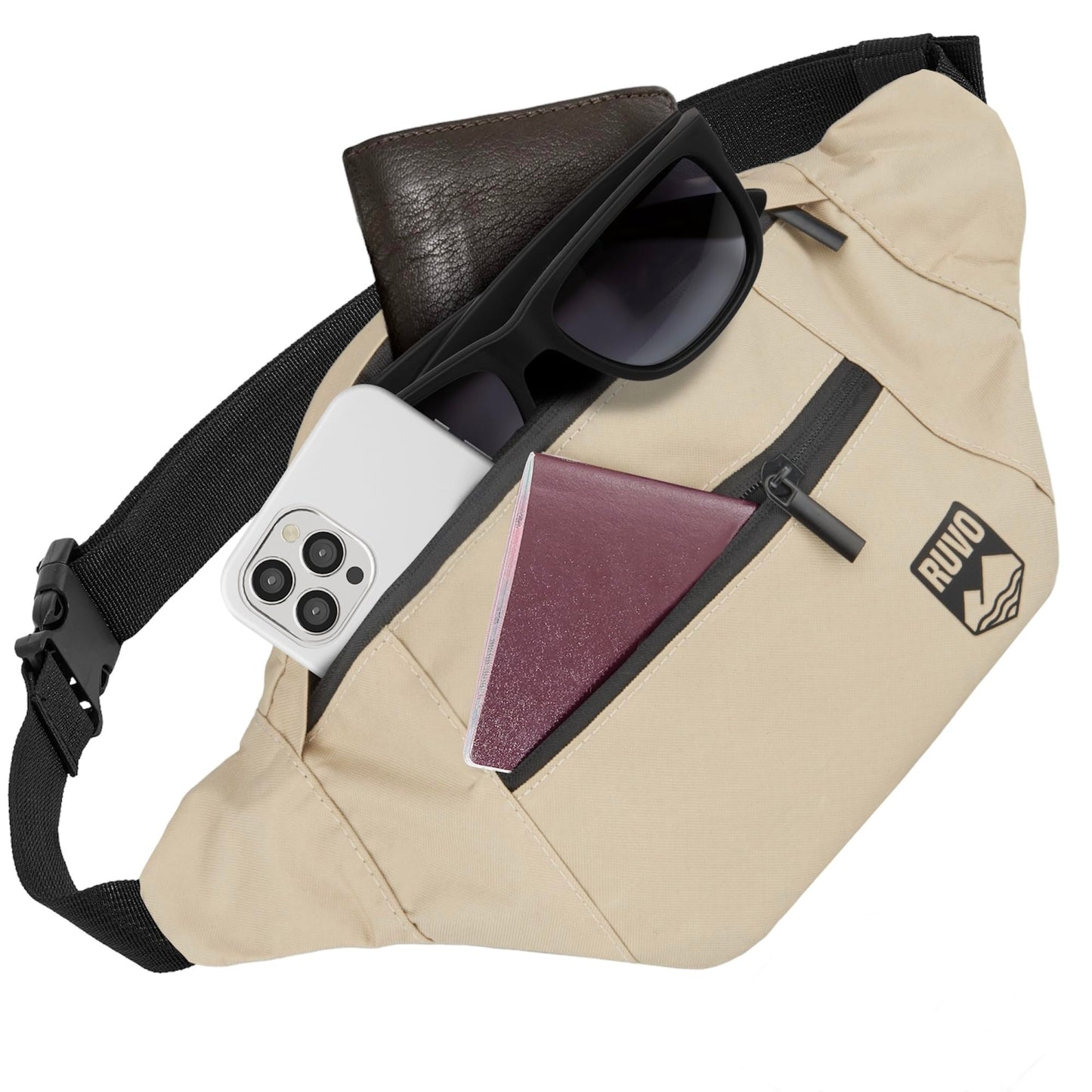 RUVO Waist Bag – Stylish & Spacious Unisex Hip Bag for Every Activity