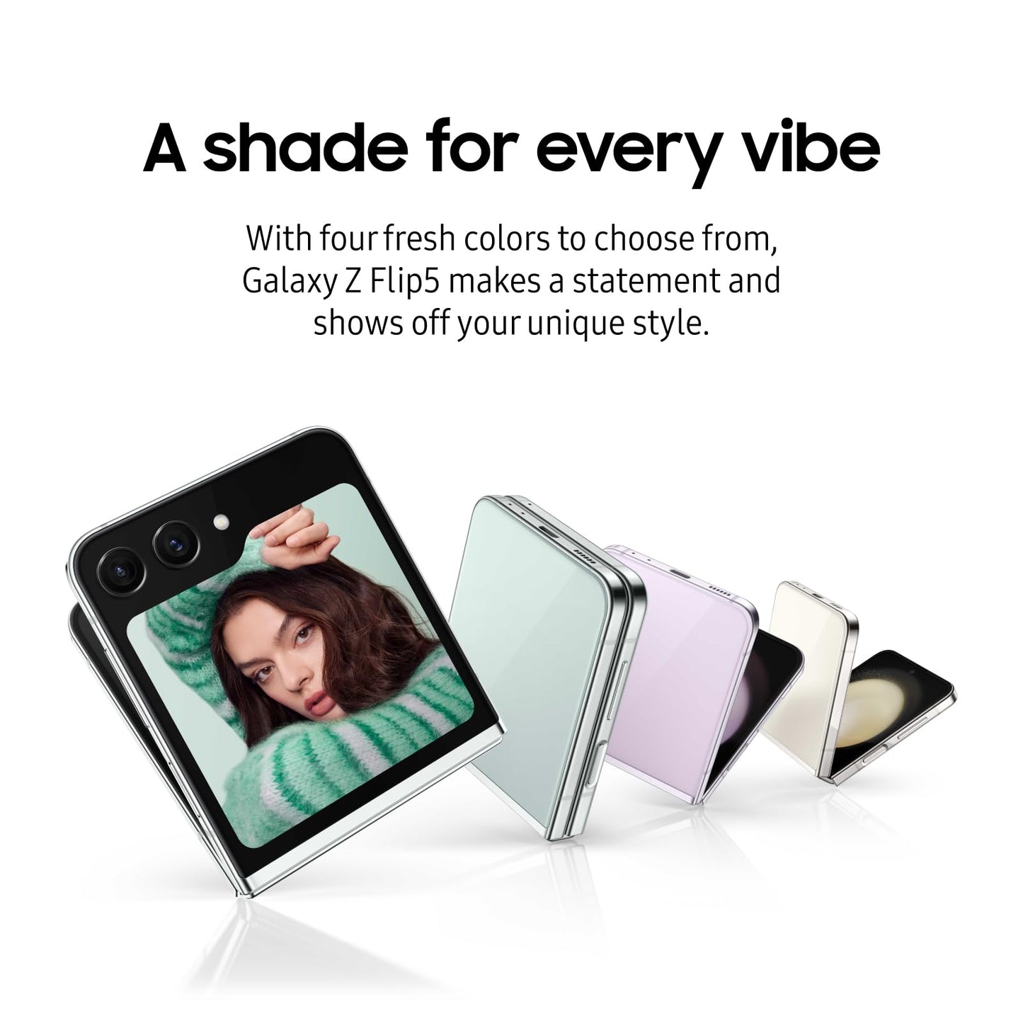 Samsung Galaxy Z Flip5 – Foldable AI Smartphone with Flex Mode & Cover Screen