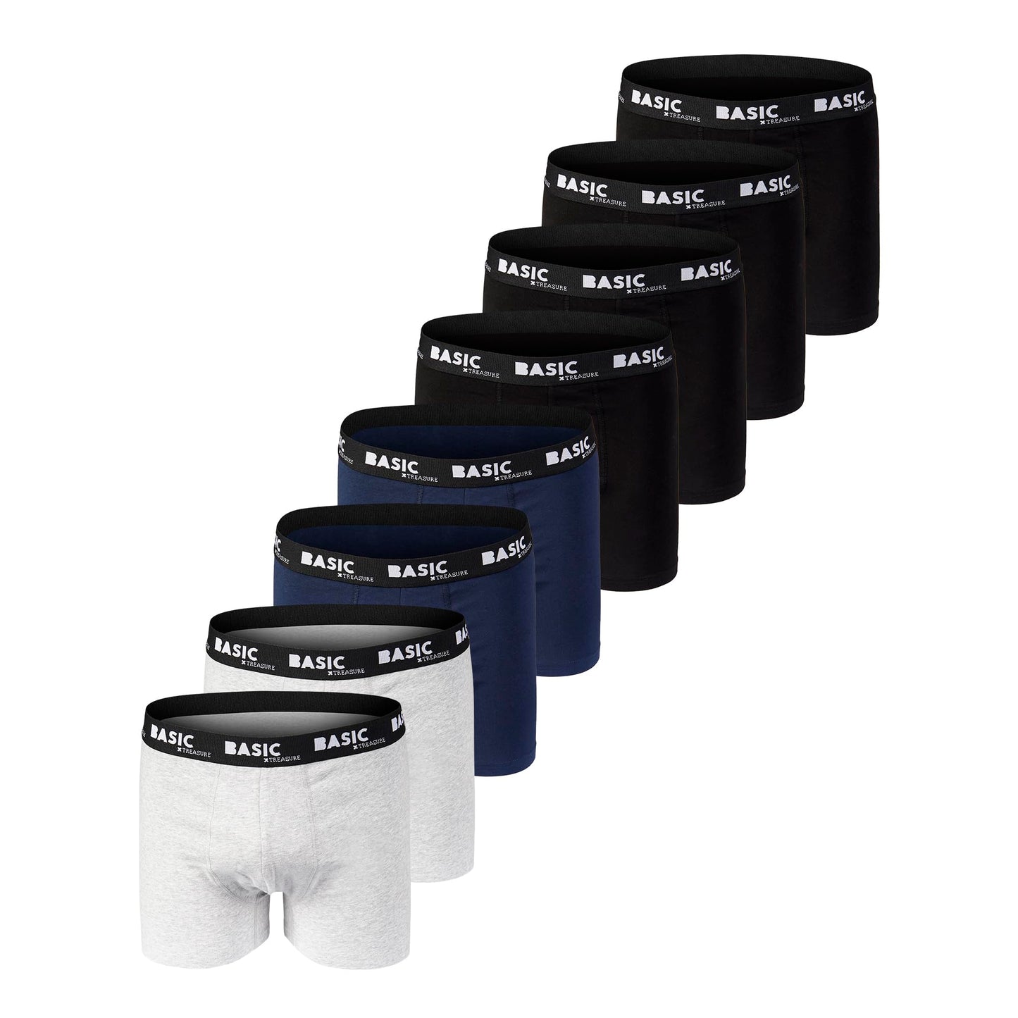 Basic Treasure 8/9-Pack Men’s Boxer Shorts