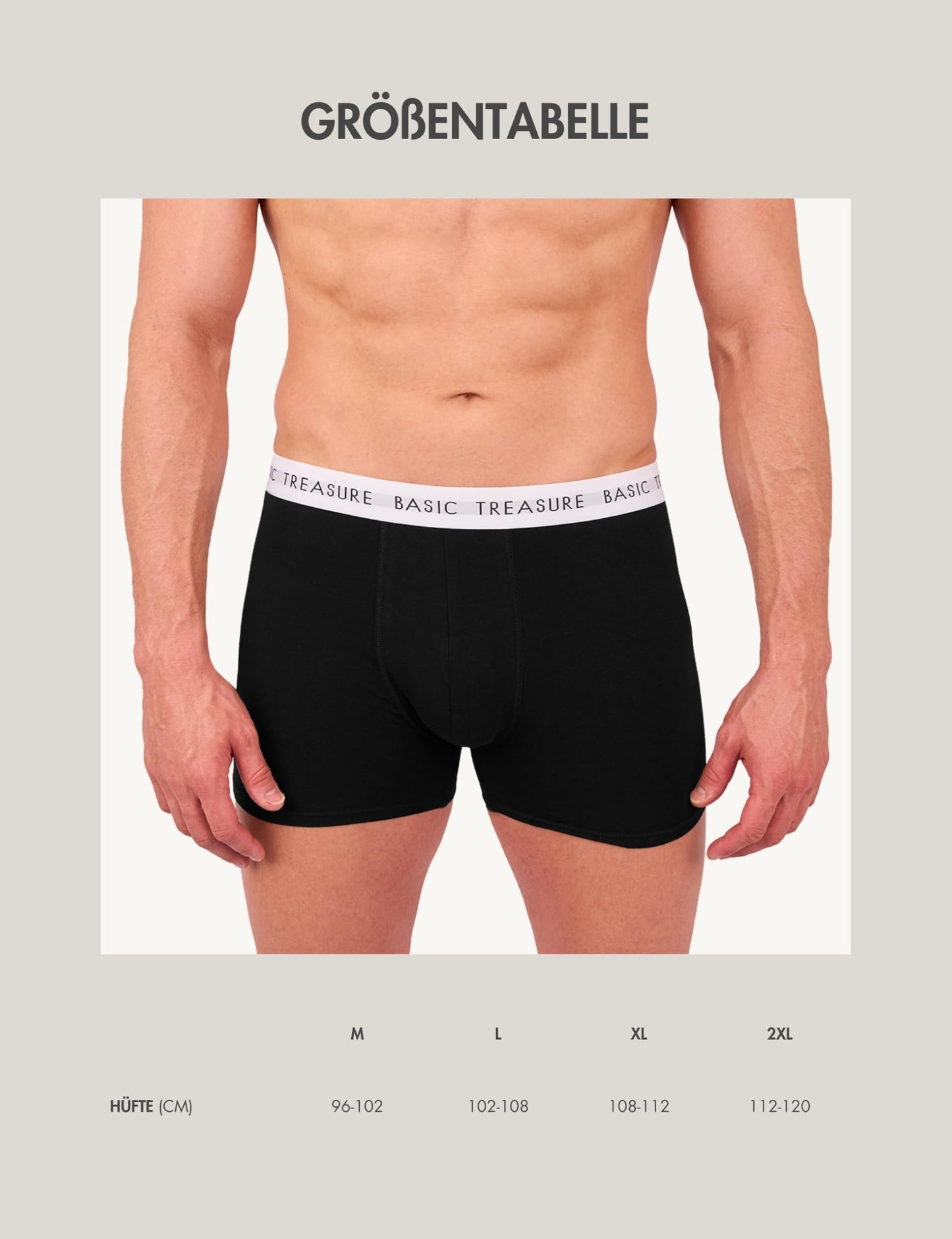 Basic Treasure 8/9-Pack Men’s Boxer Shorts
