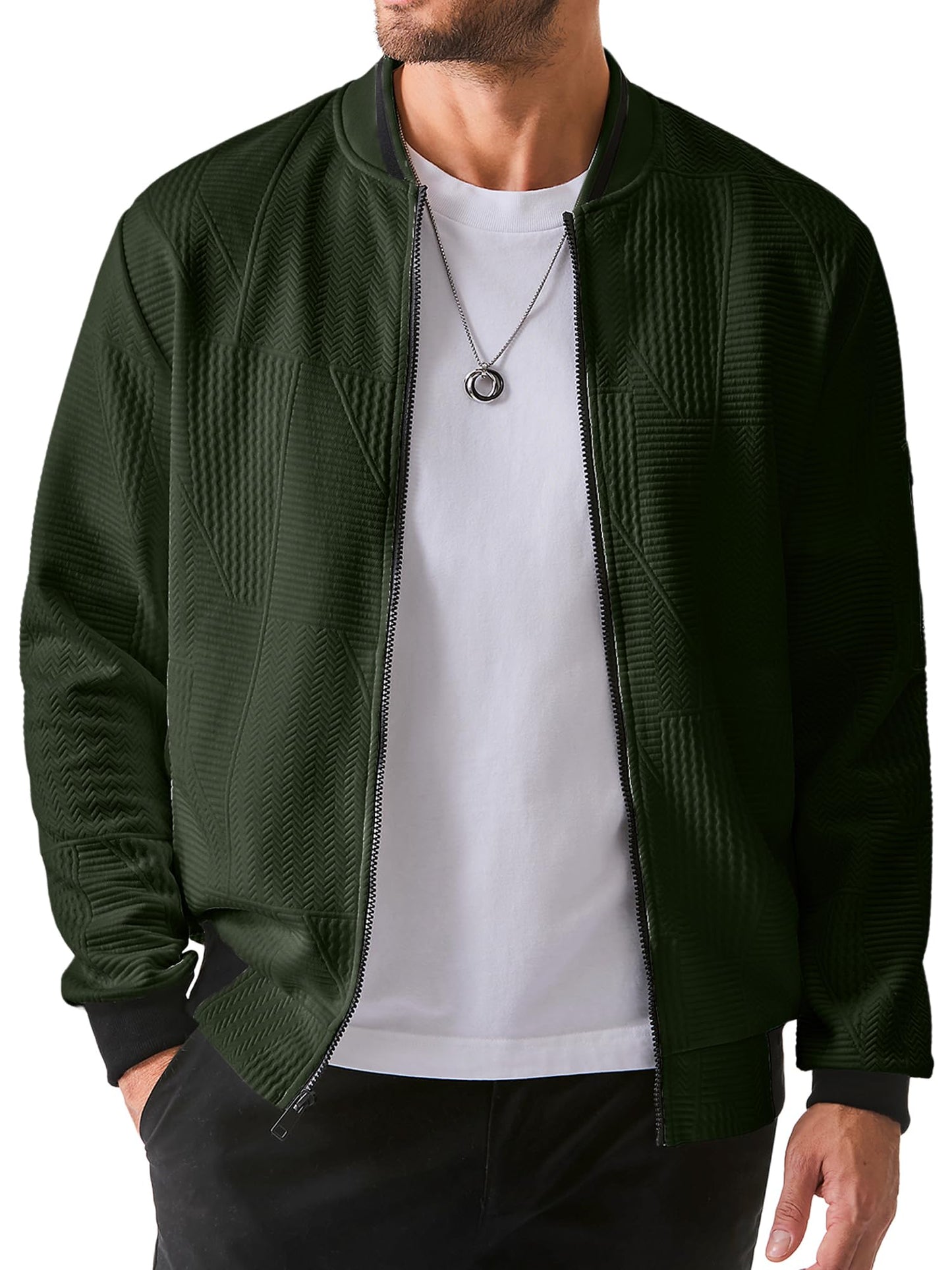 JMIERR Men’s Lightweight Bomber Jacket
