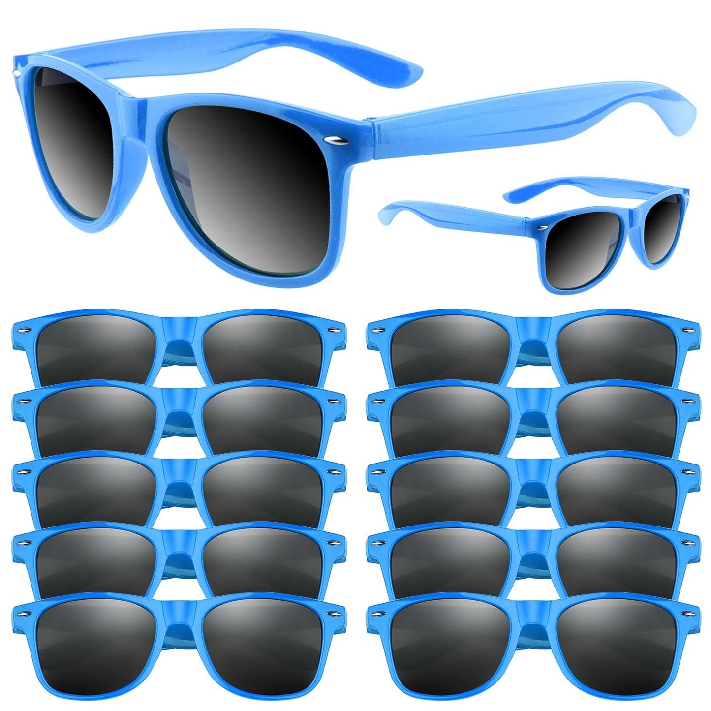 ASTARON Retro Vintage Sonnenbrillen Bulk, 6/12/24/48 Pack polarisiert Günstige Neon Sonnenbrillen Bulk für Frauen und Männer