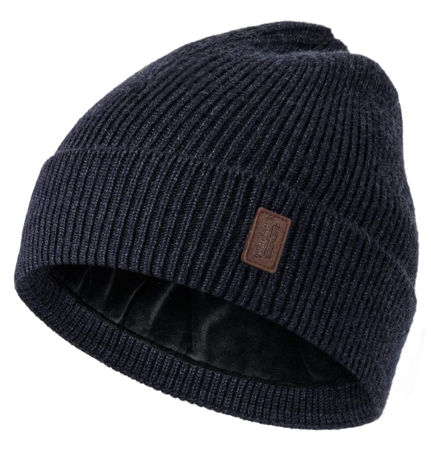 Wmcaps Beanie Mütze, Herren Winter Warme Unisex Wintermütze Strickmütze Dehnbare Weiche Wollmütze mit Bündchen und Dickem Warmem Futter Geschenk für Freundin männer Frauen