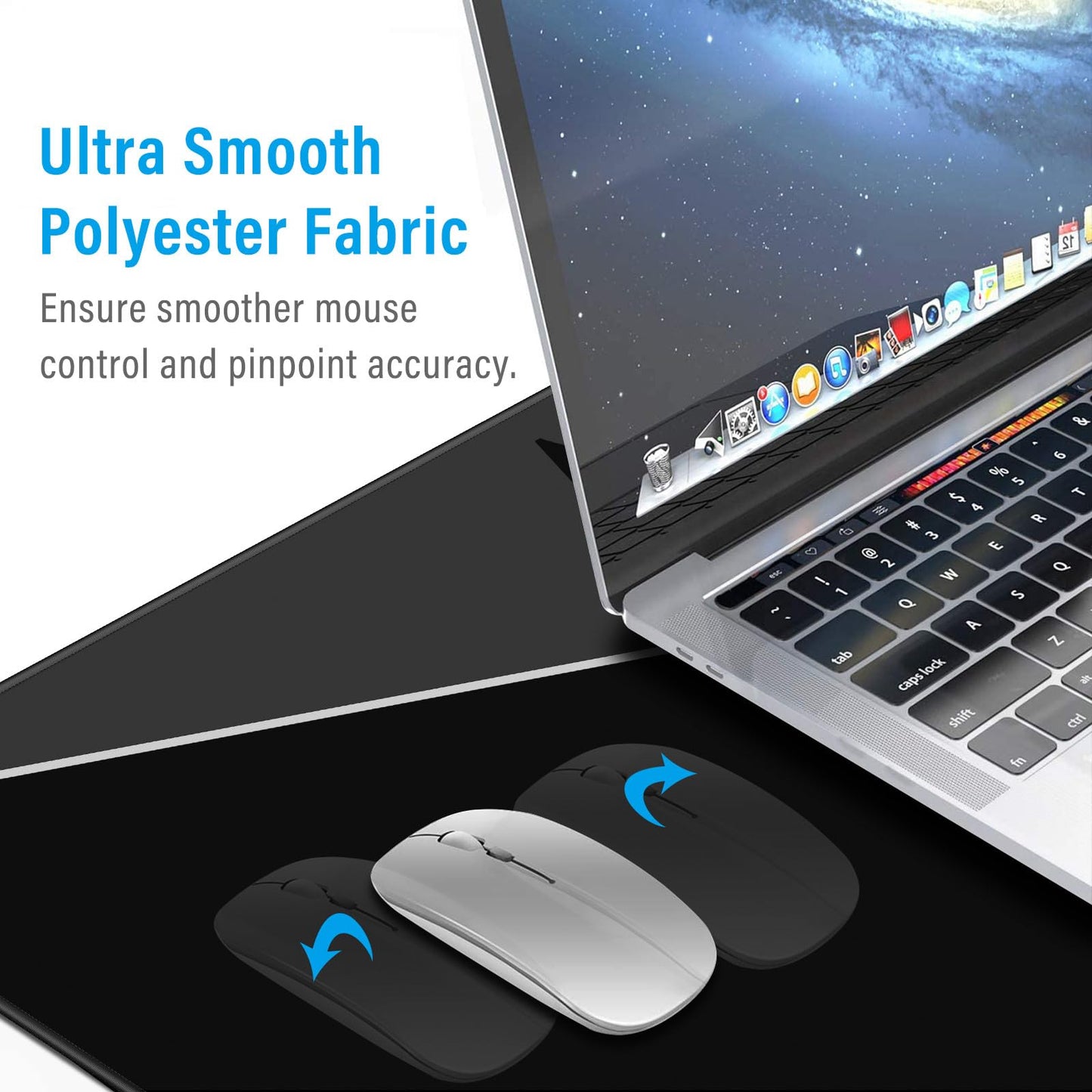 Anpollo Gaming Mouse Mat XXL 900 x 400 x 3 mm Non-Slip Desk Mat Table Mat Multifunctional Office Mouse Mat, Type 1