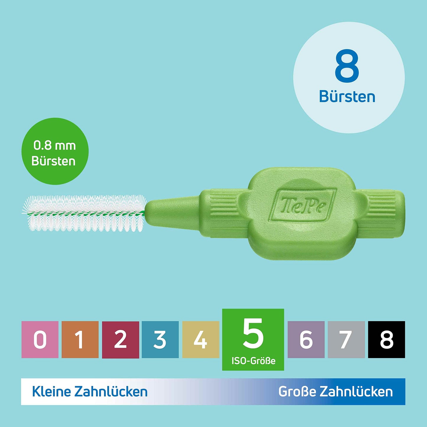 TePe Interdentalbürste, Größe 2, 8 Stück