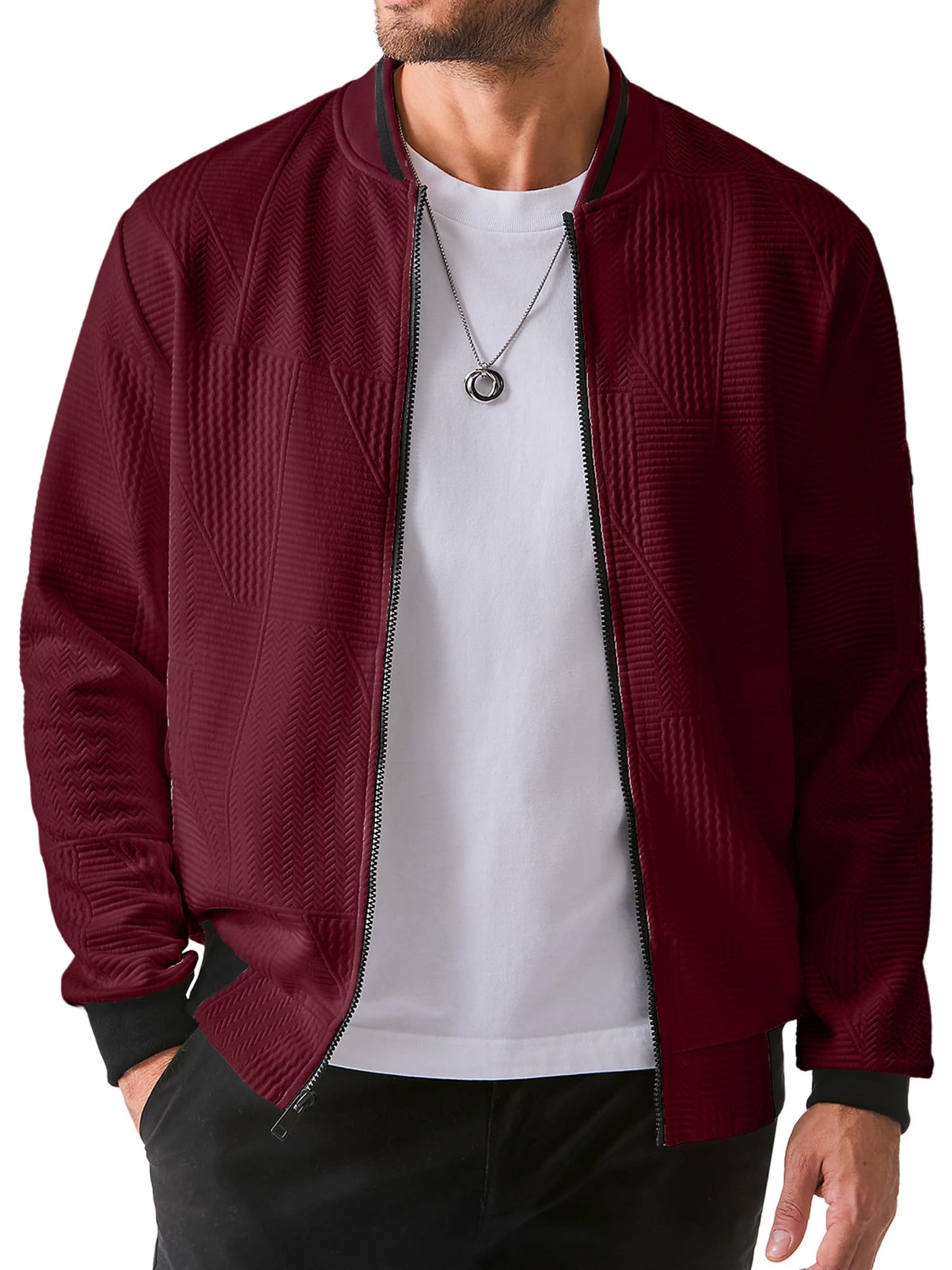 JMIERR Men’s Lightweight Bomber Jacket
