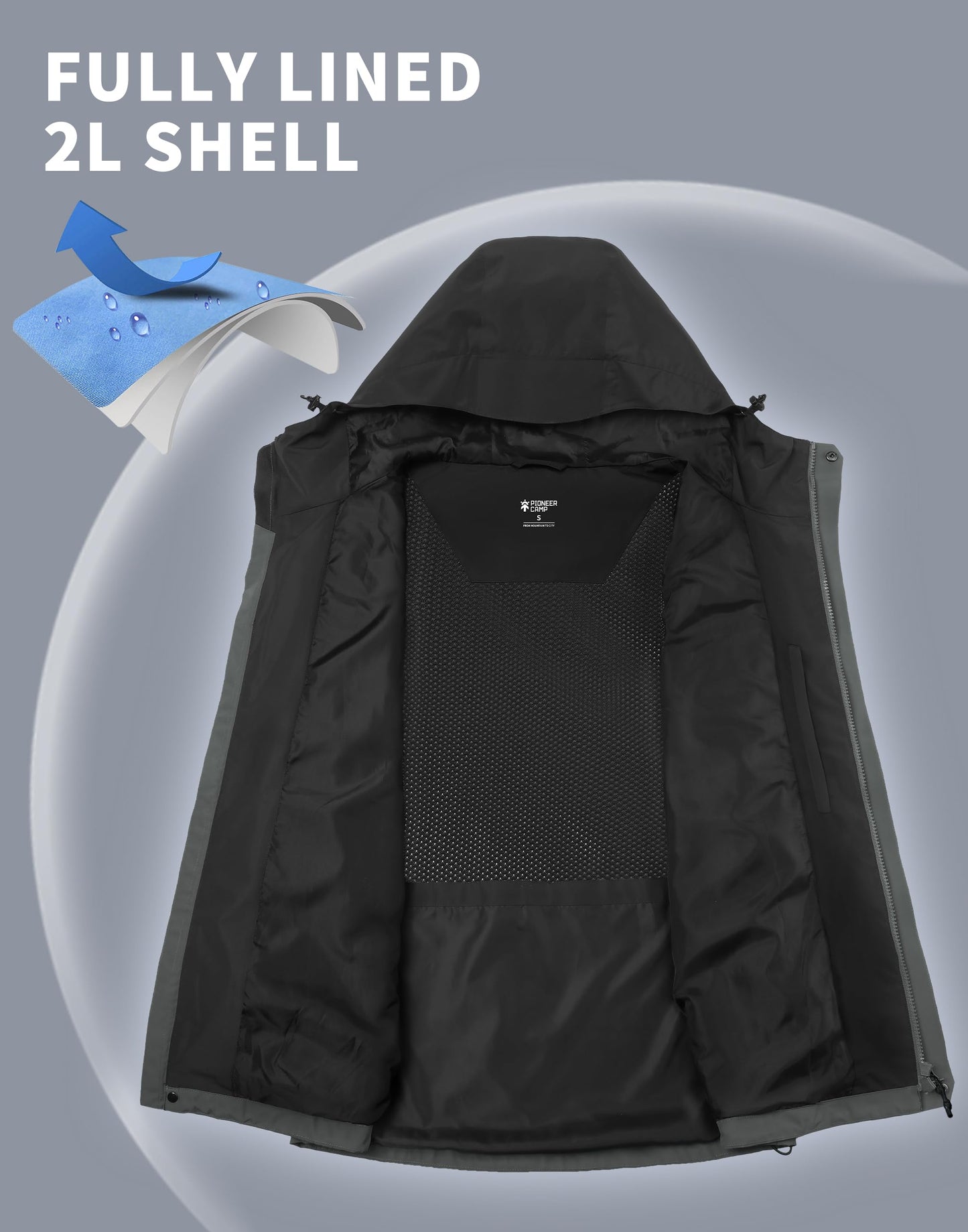 Pioneer Camp Men’s Waterproof Outdoor Jacket