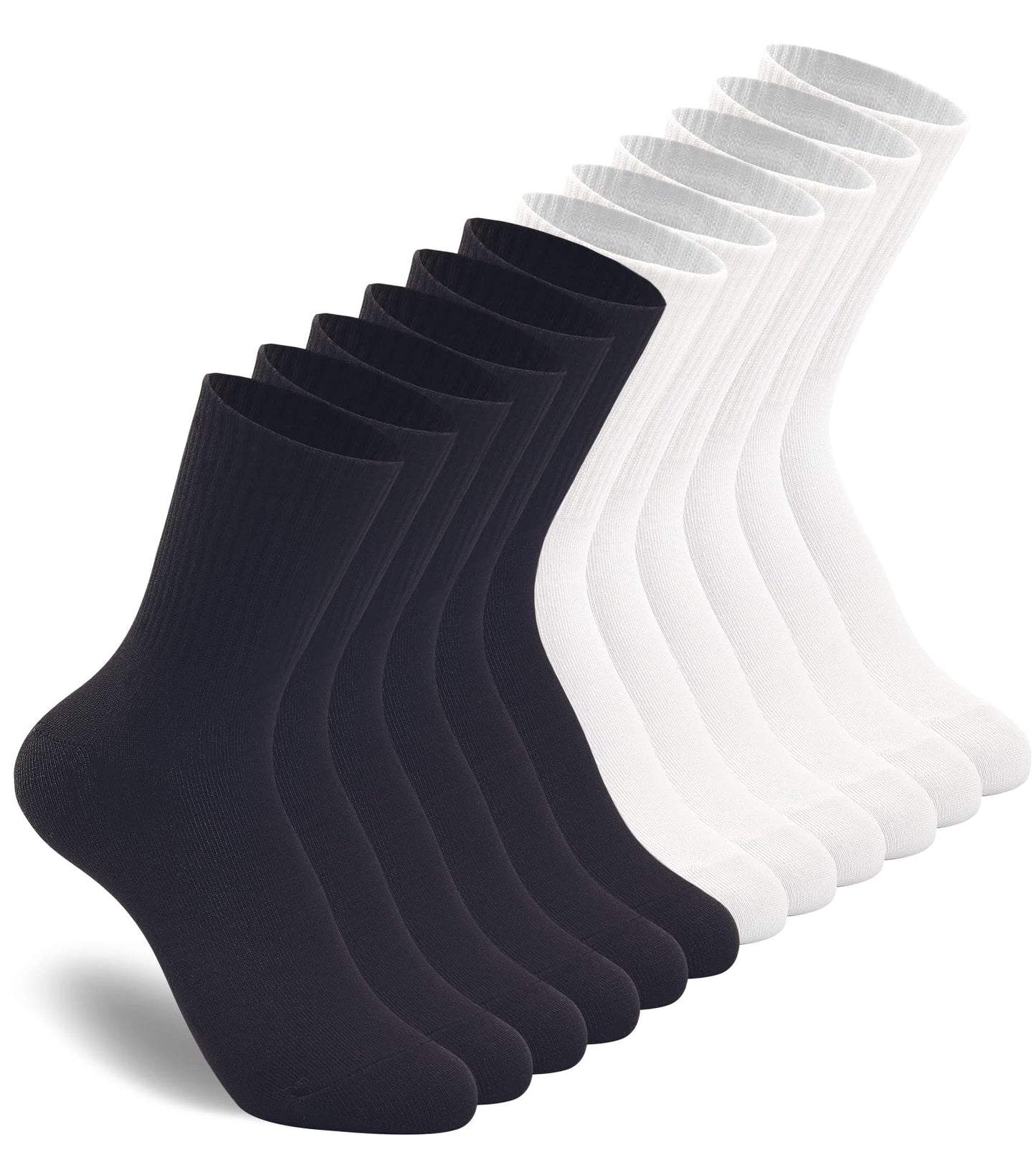 HAVE A TREE Women's Crew Socks – 3 to 6 Pack Lightweight Thin Casual Calf Socks