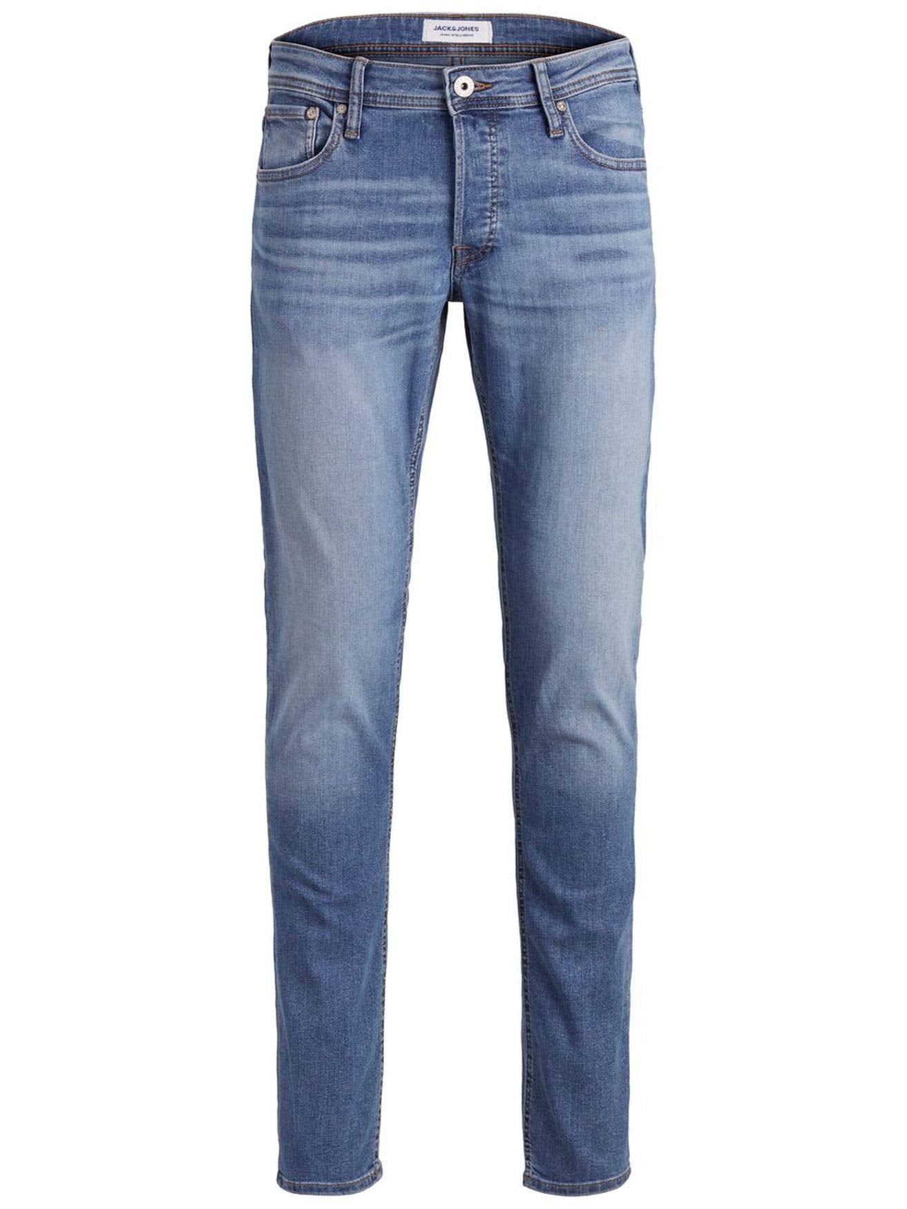 JACK & JONES Men’s Slim Fit Jeans – Stretch Denim with Tapered Leg