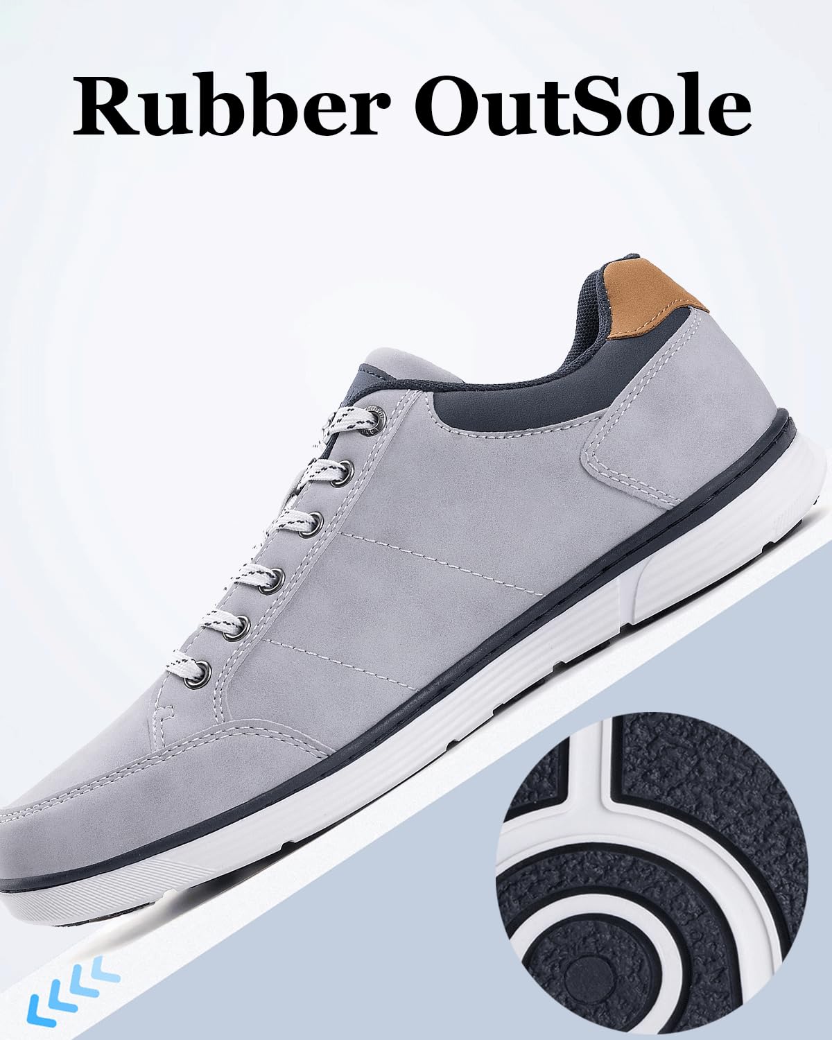 LANGDU Men’s Casual Sneakers – Lightweight Breathable Walking Sports Shoes
