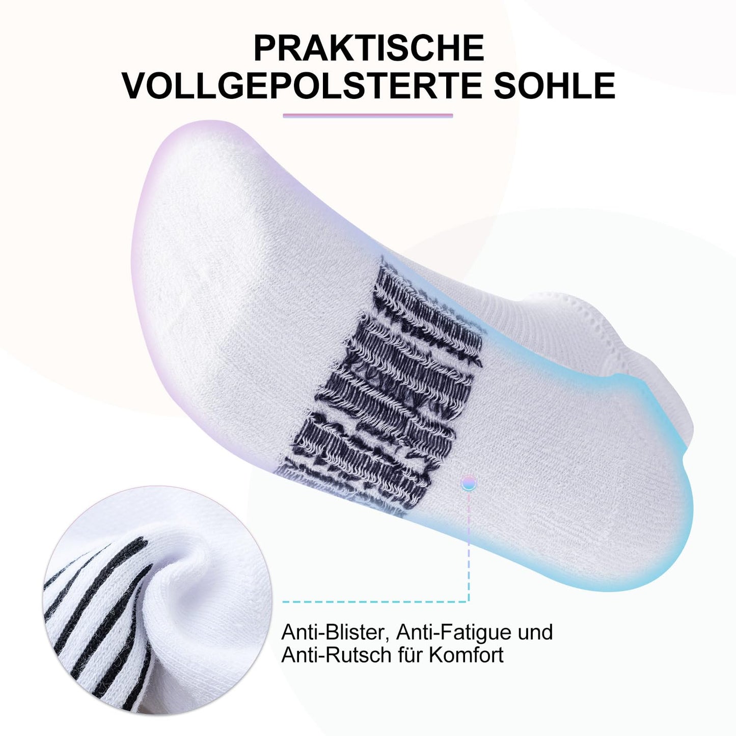 Women's Sneaker Socks – Cotton Low-Cut Sports Socks