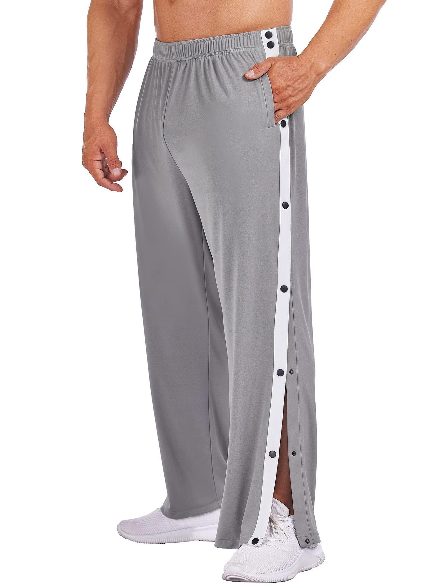PINSPARK Men’s Rehab Joggers – Tear-Away Athletic Pants