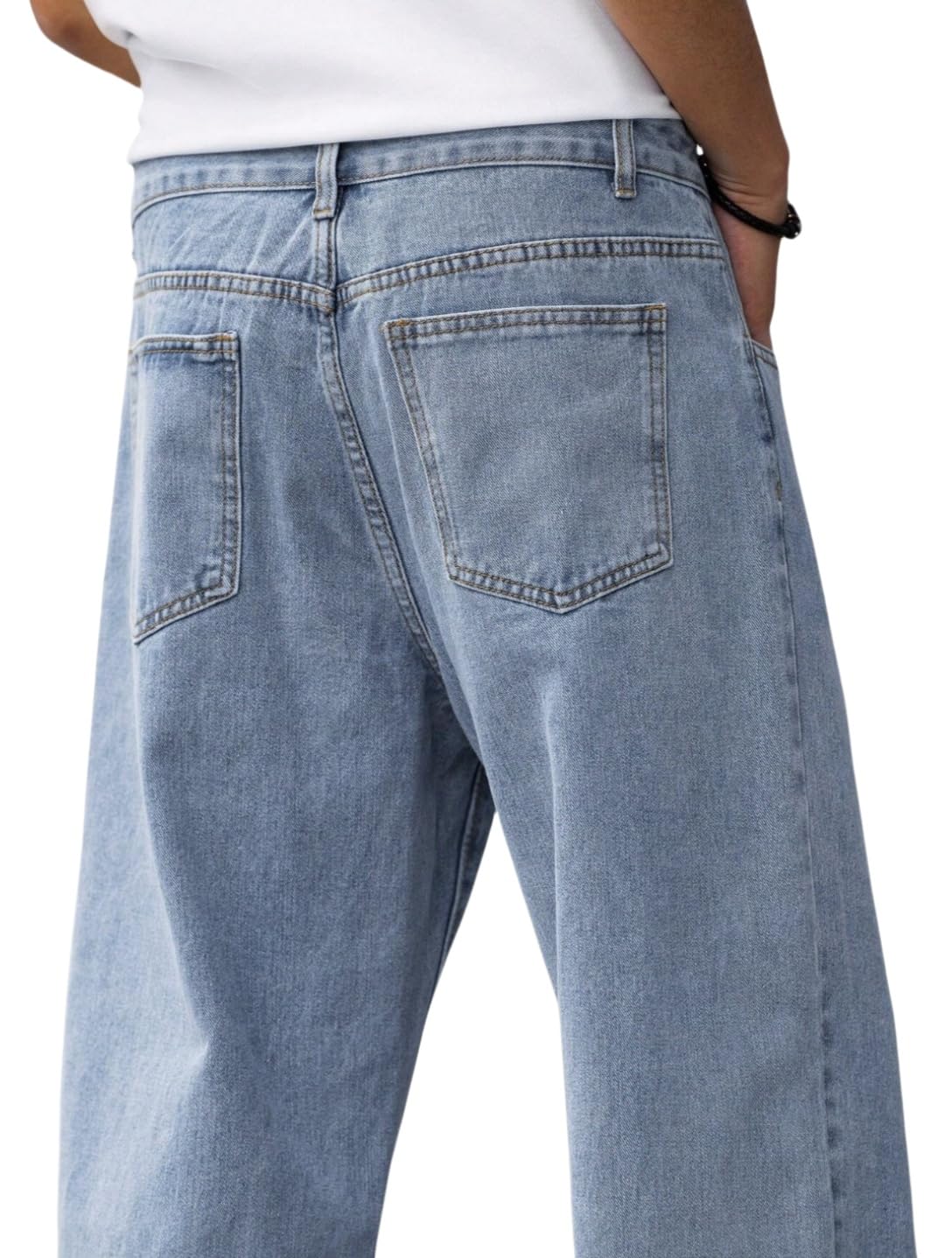 LuminBlaze Baggy Jeans for Men – Y2K Streetwear Loose Fit