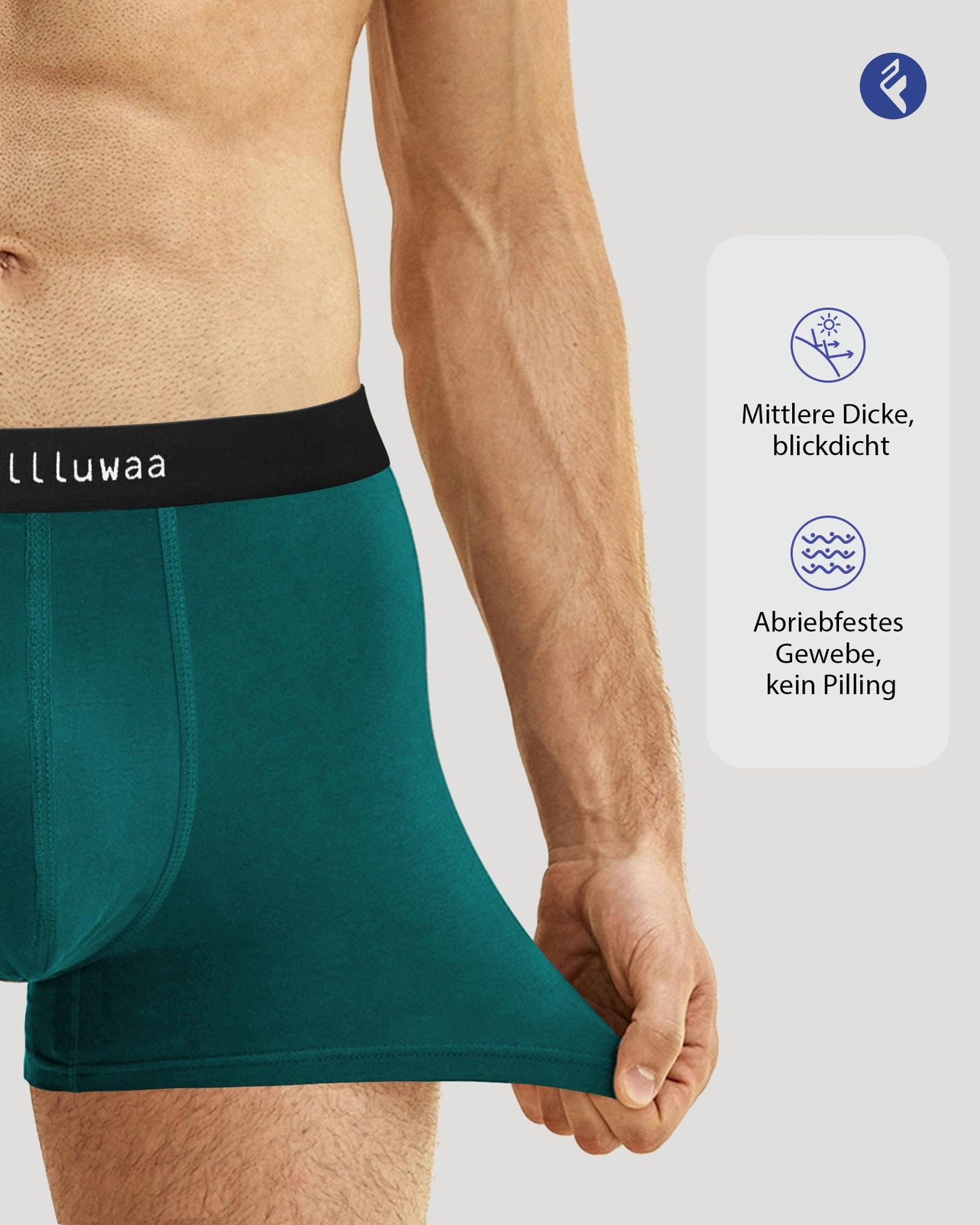 Fullluwaa Boxershorts for Men, 12-Pack