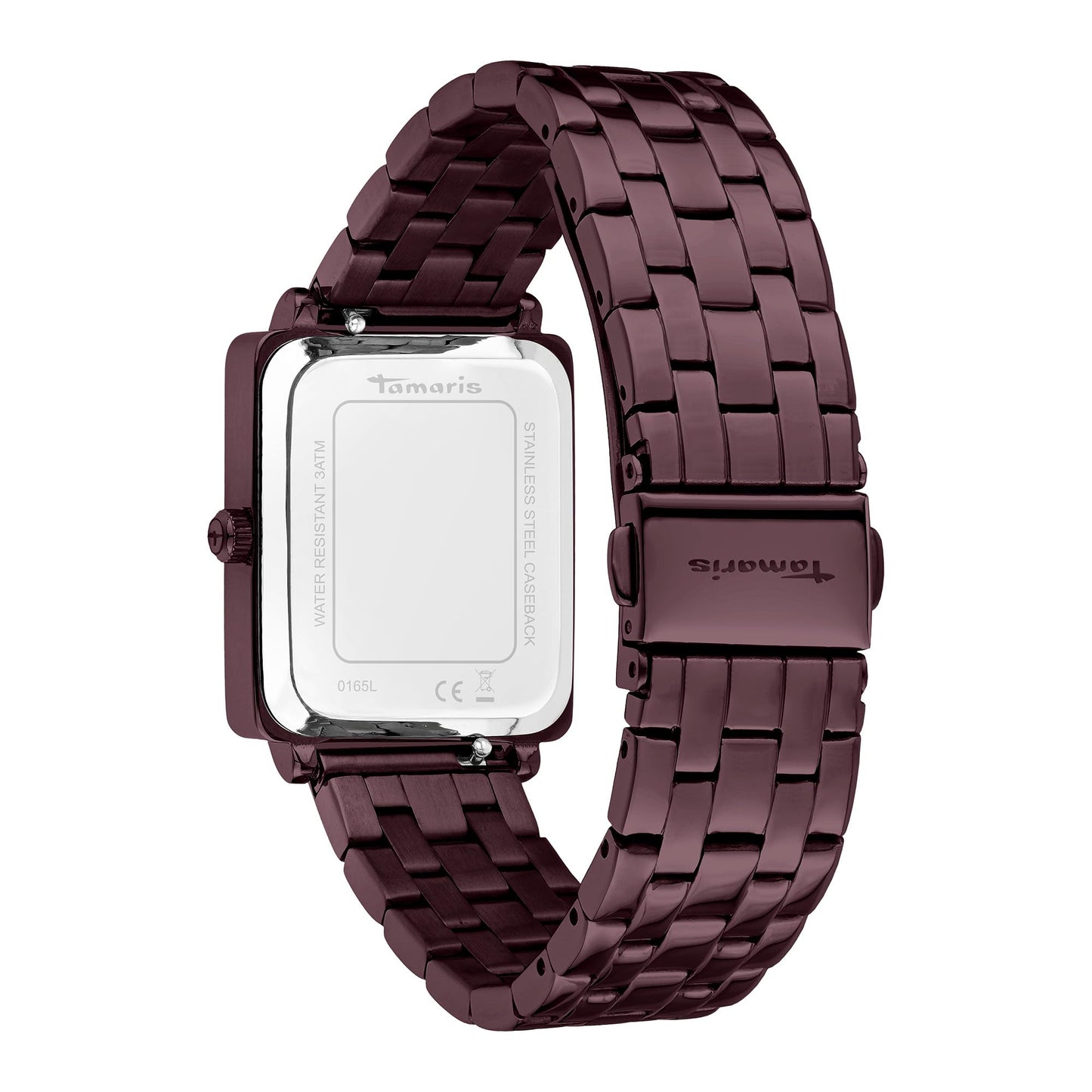 Tamaris ladies analogue wristwatch with quartz movement made of stainless steel with stainless steel bracelet
