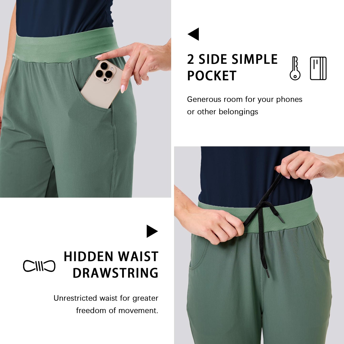 Women’s Jogging Pants – Athletic Sweatpants, Scrub Joggers for Workout