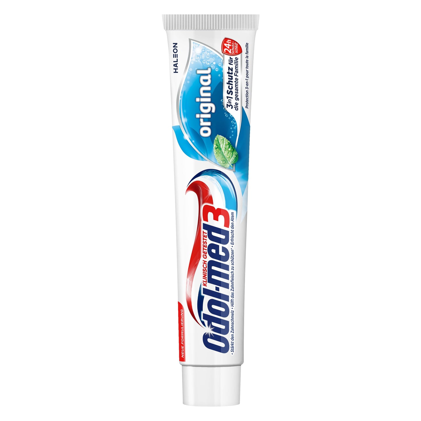 Odol-med3 Original Zahnpasta, Zahncreme mit 3in1 Schutz für starke Zähne, gesundes Zahnfleisch** und frischen Atem, 75ml
