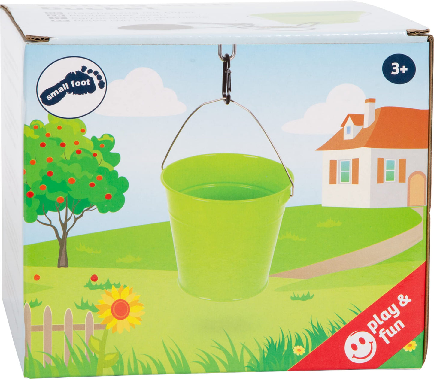 small foot Großes Gartenset aus Holz und Metall, mit Schubkarre, Spaten, Harke uvm., ab 3 Jahren, 12014