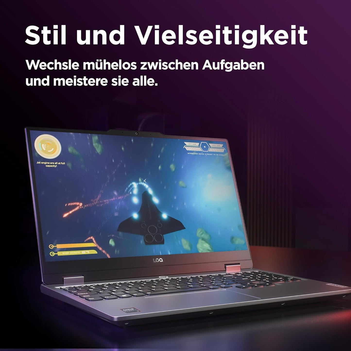 Lenovo LOQ Gaming Laptop – 15.6" 144Hz, Ryzen 7, 16GB RAM, 1TB SSD, RTX 4060, Win 11