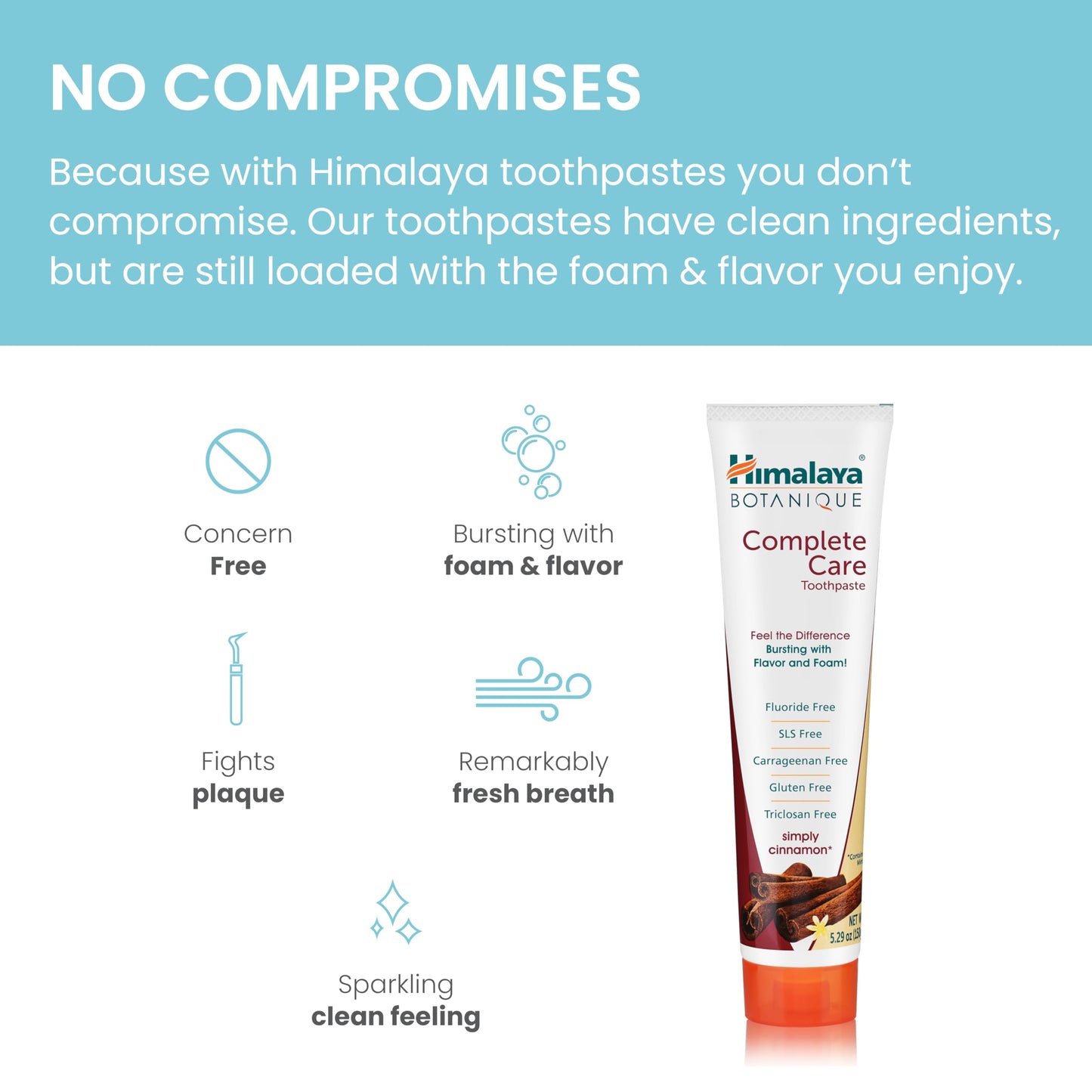 Himalaya Botanique Simply Mint Complete Care Toothpaste Refreshing Mint Flavour | Strong Teeth | Healthy Gums | Fresh Breath - 150g