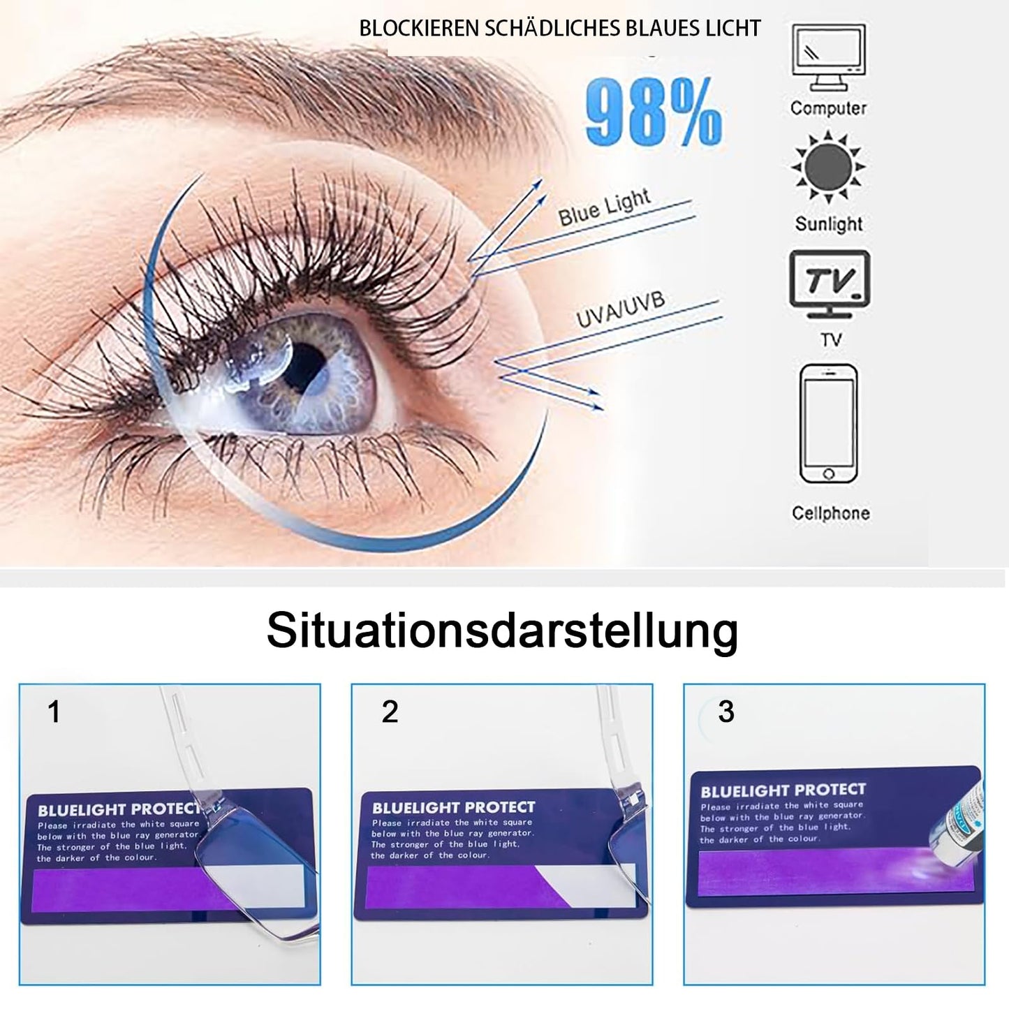 COJWIS Pack of 4 Frameless Reading Glasses for Men and Women, Lightweight and Comfortable, Anti Blue Light Reading Aid / TR90 Glasses (4 Colour Mixing, 2.00, Multiplier_x)