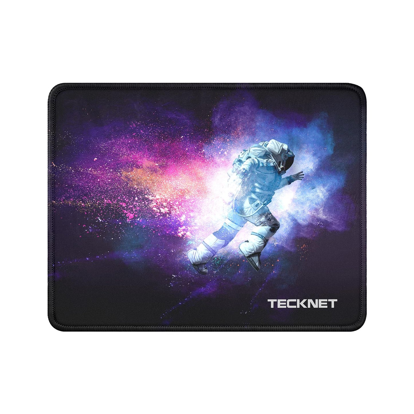 TECKNET Mauspad, 280 x 210 mm Gaming Mousepad mit Wasserdicht und Rutschfester Gummi für PC-Büro, Arbeit, Gaming, Studium, Laptop, Computer, Zuhause-Schwarz