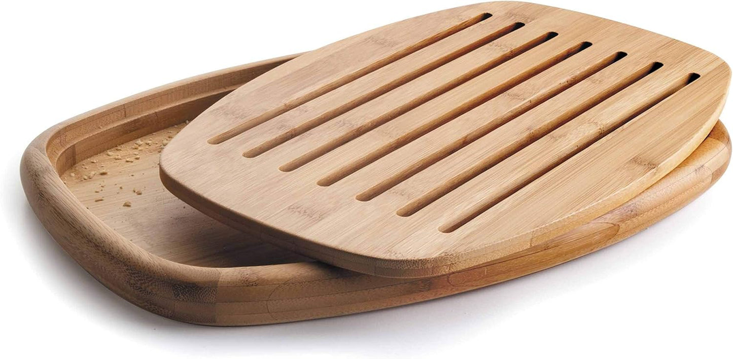 Lacor OVALE Brot SCHNEIDEBRETT Bambu, Bambus, Brown, 40 x 27 x 3 cm