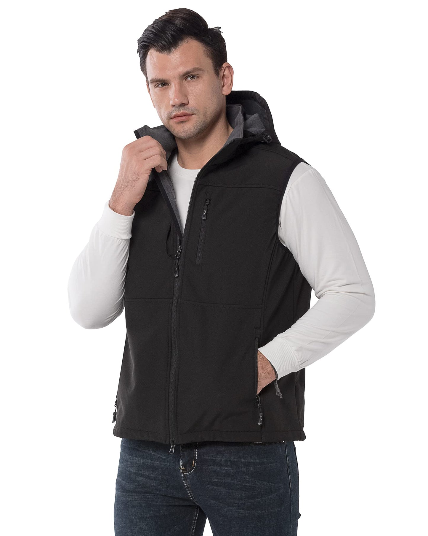 Men’s Outdoor Softshell Vest – Waterproof Sleeveless Jacket