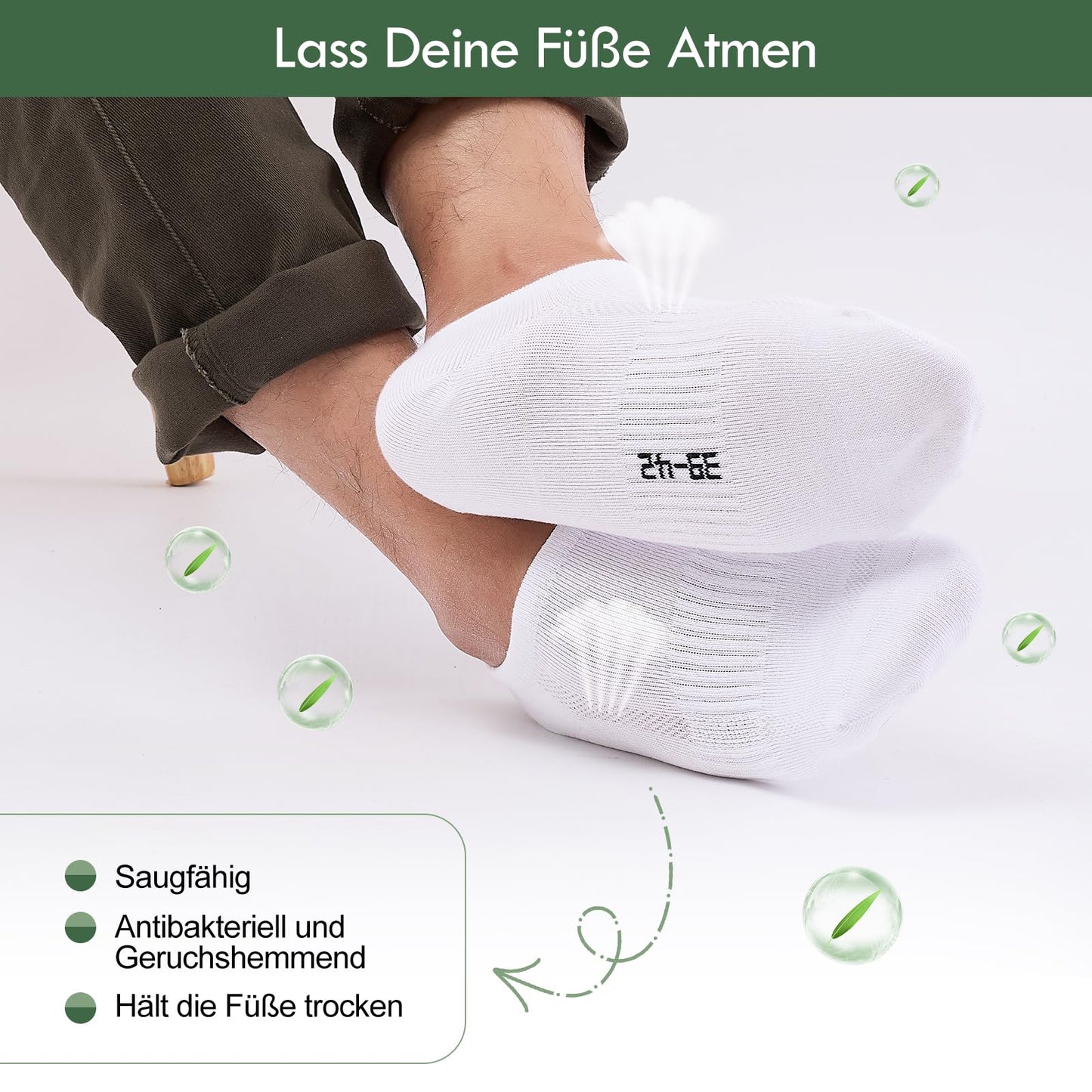 Bamboo Sneaker Socks for Women – 6 Pairs