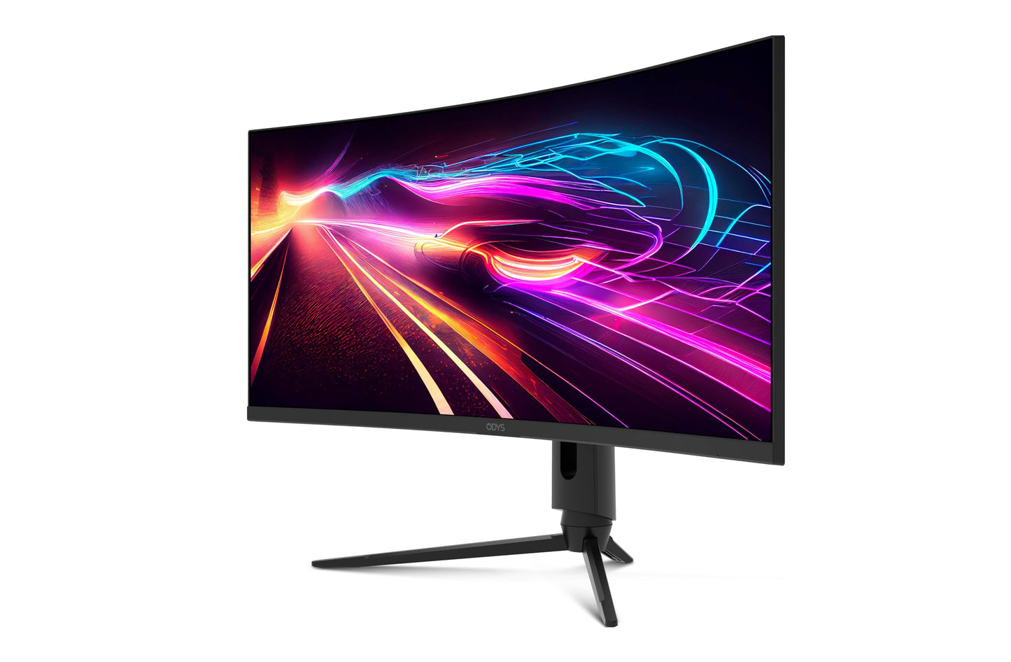 ODYS i27 Monitor - 27-Zoll-Bildschirm im rahmenlosen Design, Full HD, 100 Hz, mit HDR, IPS Panel, FreeSync, HDMI, USB-C, 3,5mm Audio