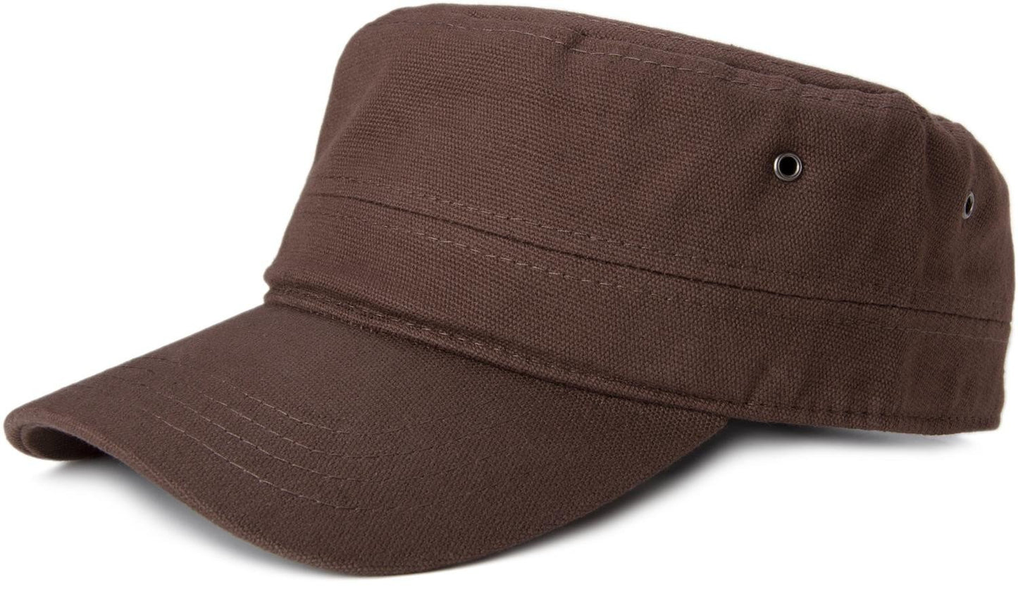 styleBREAKER Unisex Cap im Military-Stil aus robustem Baumwoll-Canvas, Klettverschluss verstellbar 04023020