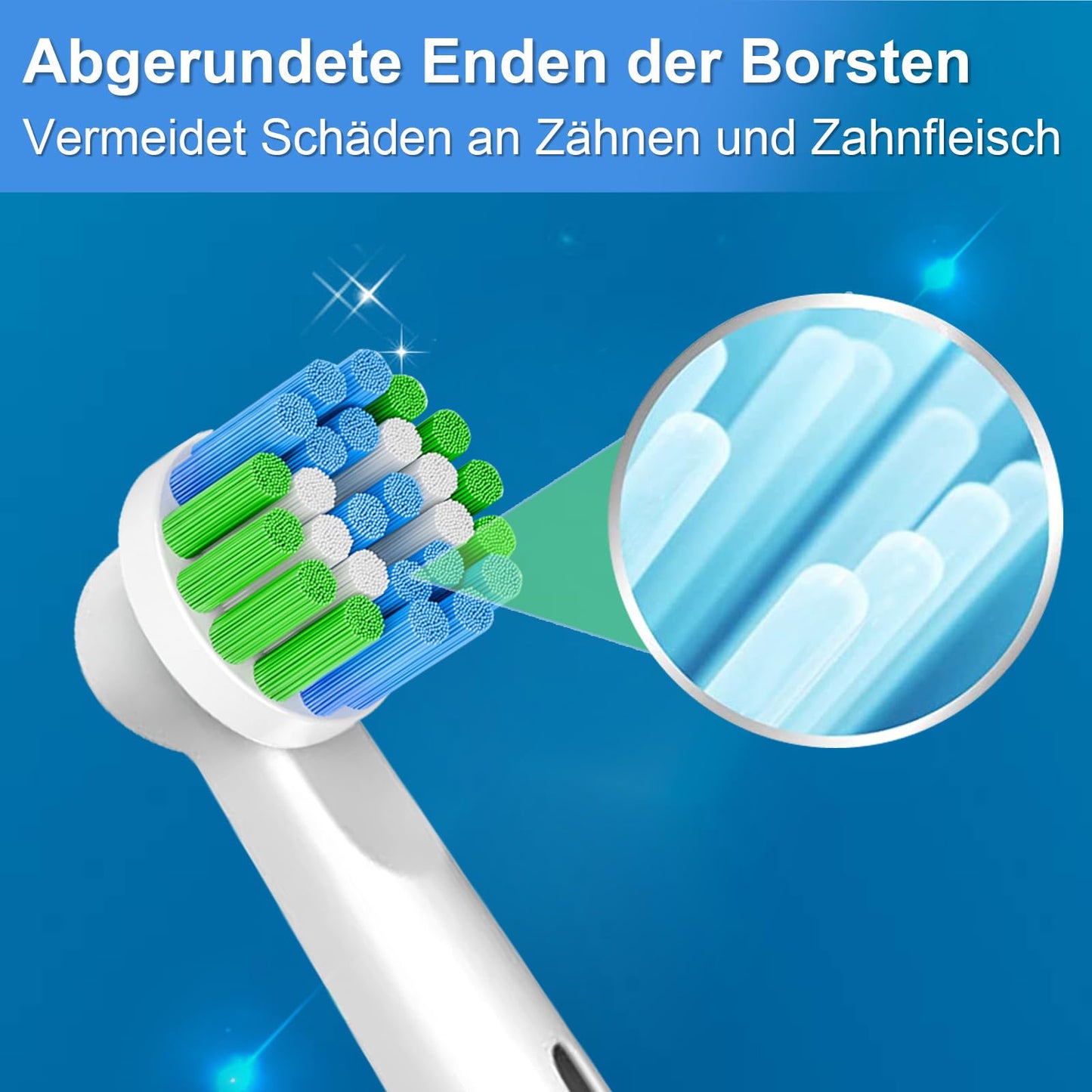 16 Stück Precision Aufsteckbürsten Kompatibel mit Oral B Elektrische Zahnbürsten. 8er Weiß und 8er Schwarz. von Betterchoi