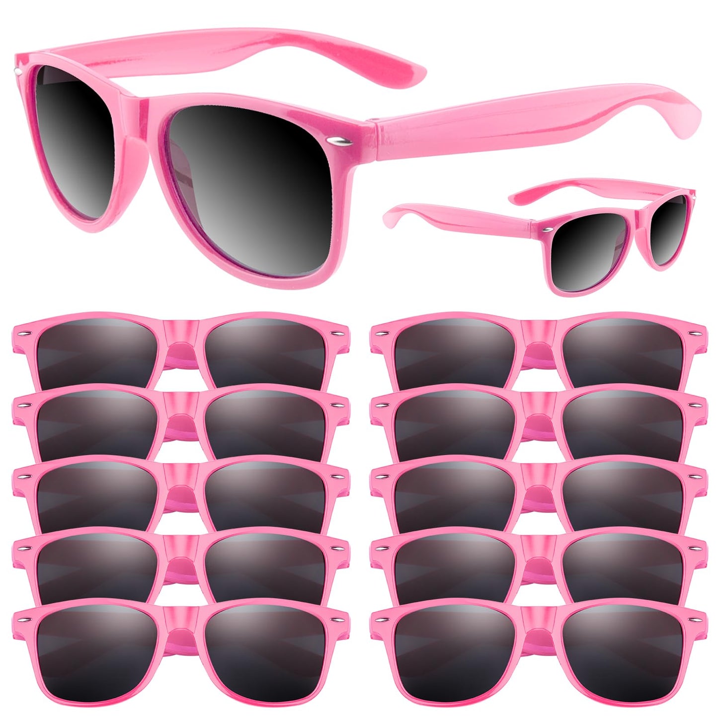 ASTARON Retro Vintage Sonnenbrillen Bulk, 6/12/24/48 Pack polarisiert Günstige Neon Sonnenbrillen Bulk für Frauen und Männer