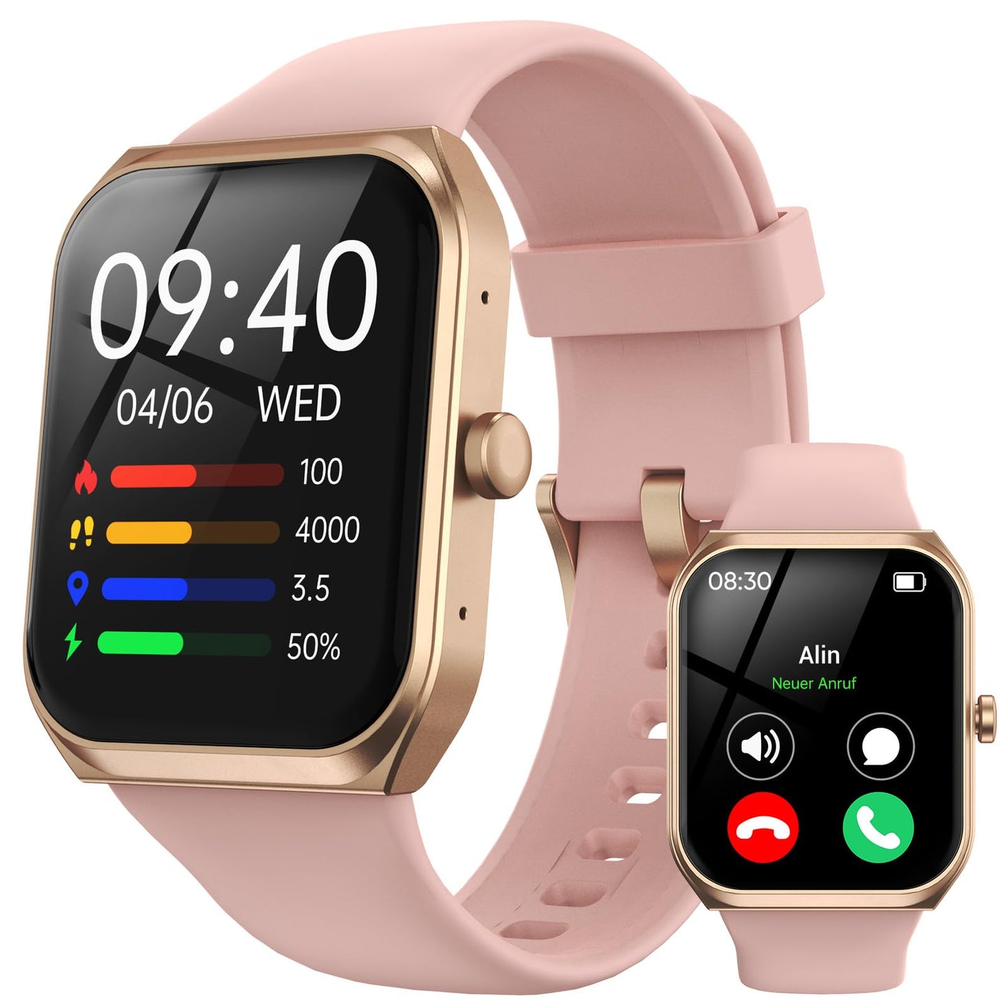 TUYOMA Smartwatch Herren mit Telefonfunktion - 1.91" Smart Watch IP68 Wasserdicht,24h Herzfrequenz, SpO2, Schlafmonitor,SchrittzäHler,112+ Sportarten,Spiele,Kompatibel mit Android IOS