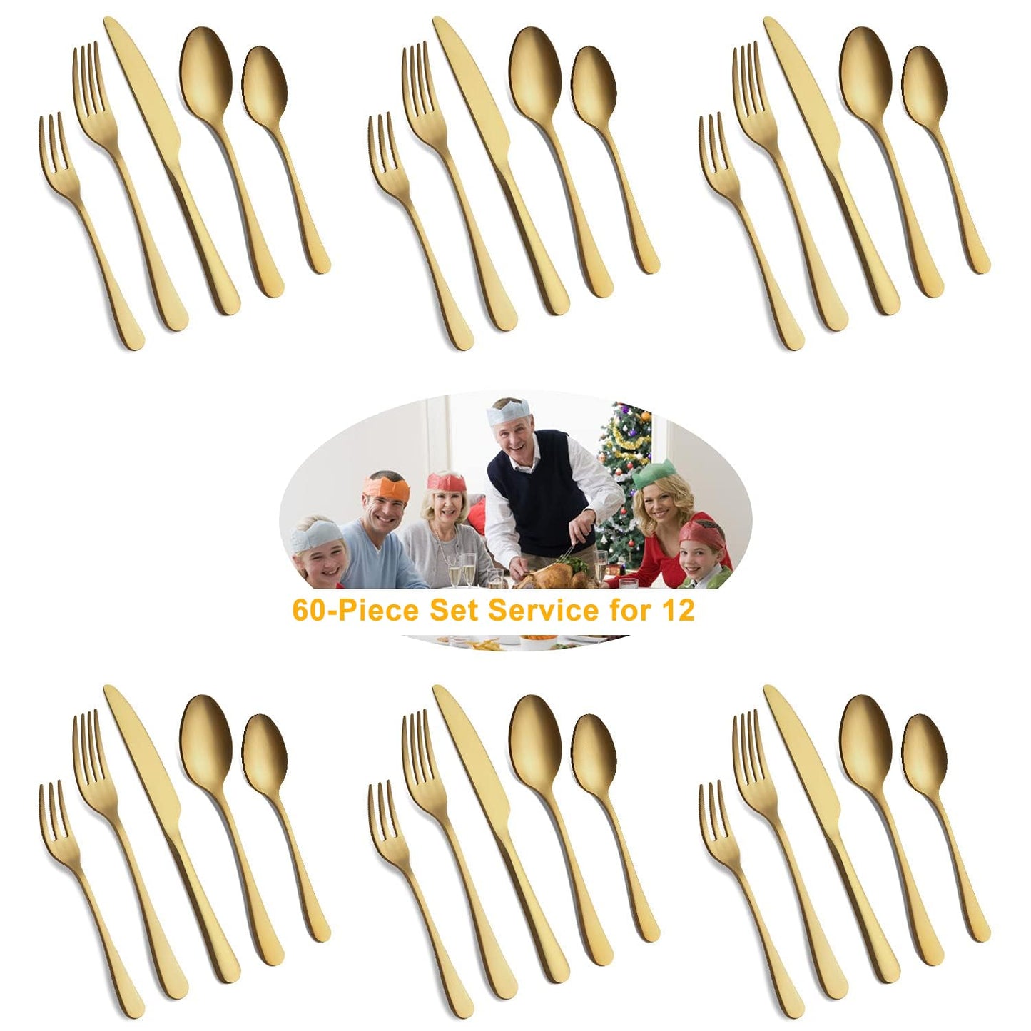 BEWOS Besteck Set für 6 Personen, 30 teilig Essbesteck Set inkl. Messer, Gabel, Löffel, Besteck Edelstahl Spiegelpoliert, Spülmaschinenfest