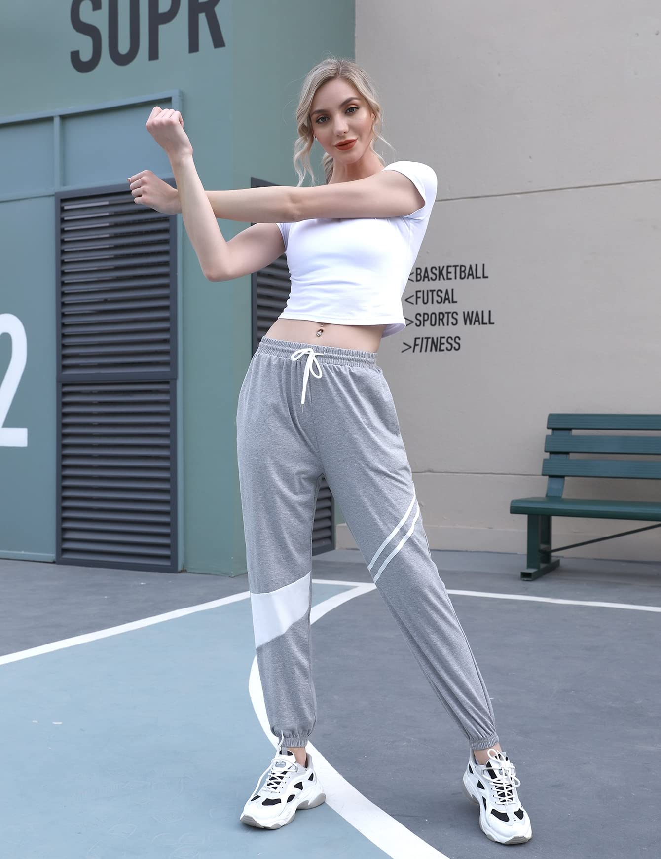 Sykooria Women's High Waist Jogging Pants