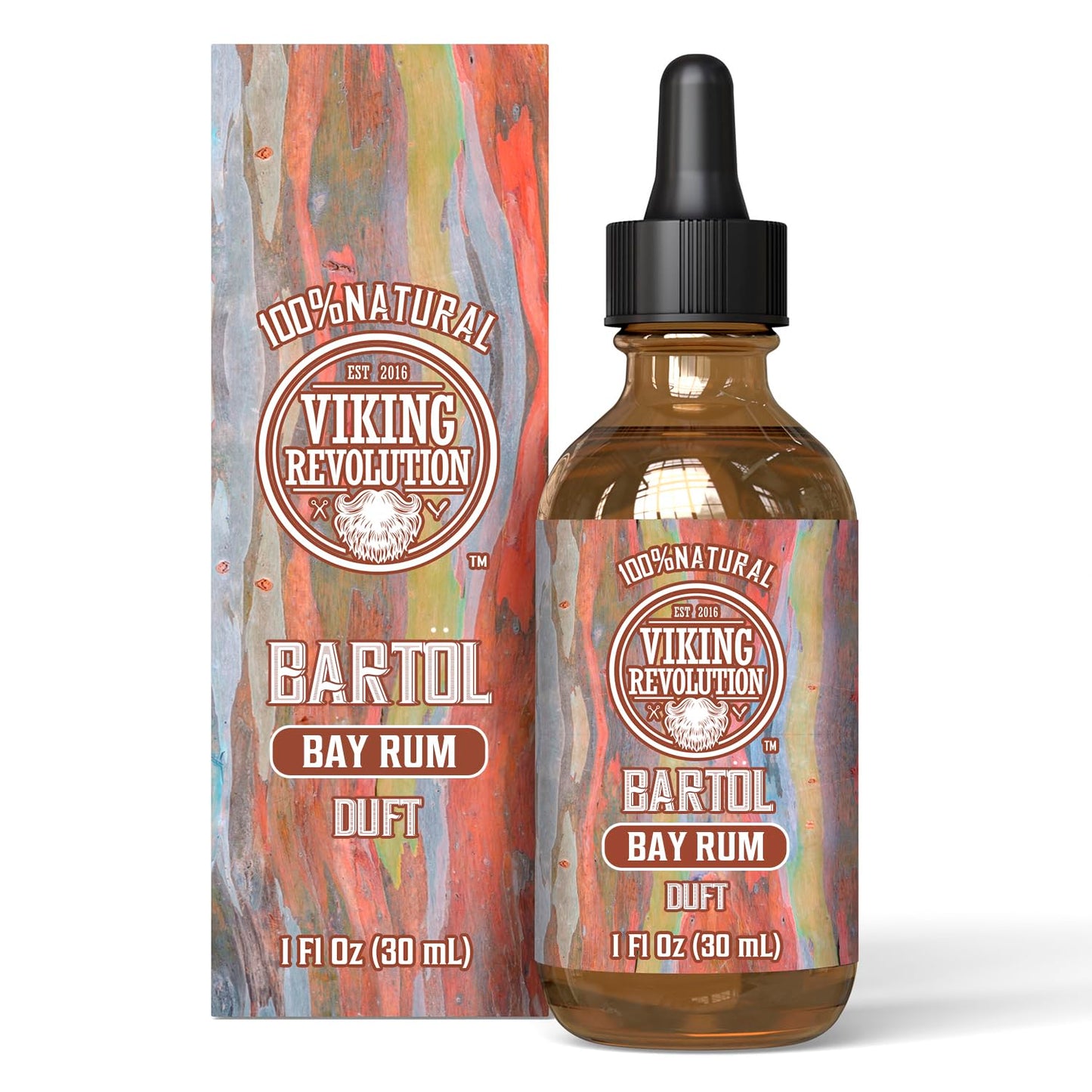 Viking Revolution - Bartöl - Macht Weich, Schützt und Stärkt - Natürliches Argan- und Jojobaöl - Bartöl Herren - Geschenke Für Männer - Sandelholz - 30 ml