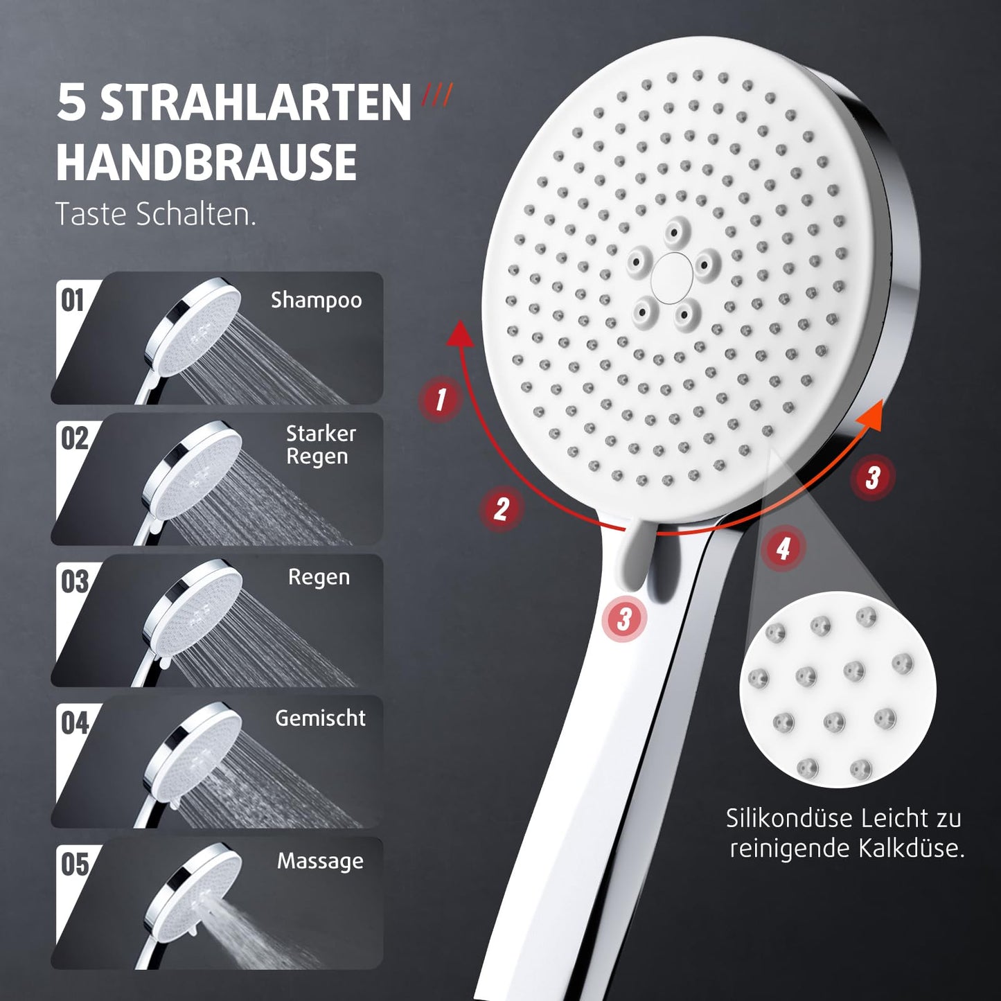 Rainsworth Thermostatic Shower System Round Rain Shower Set