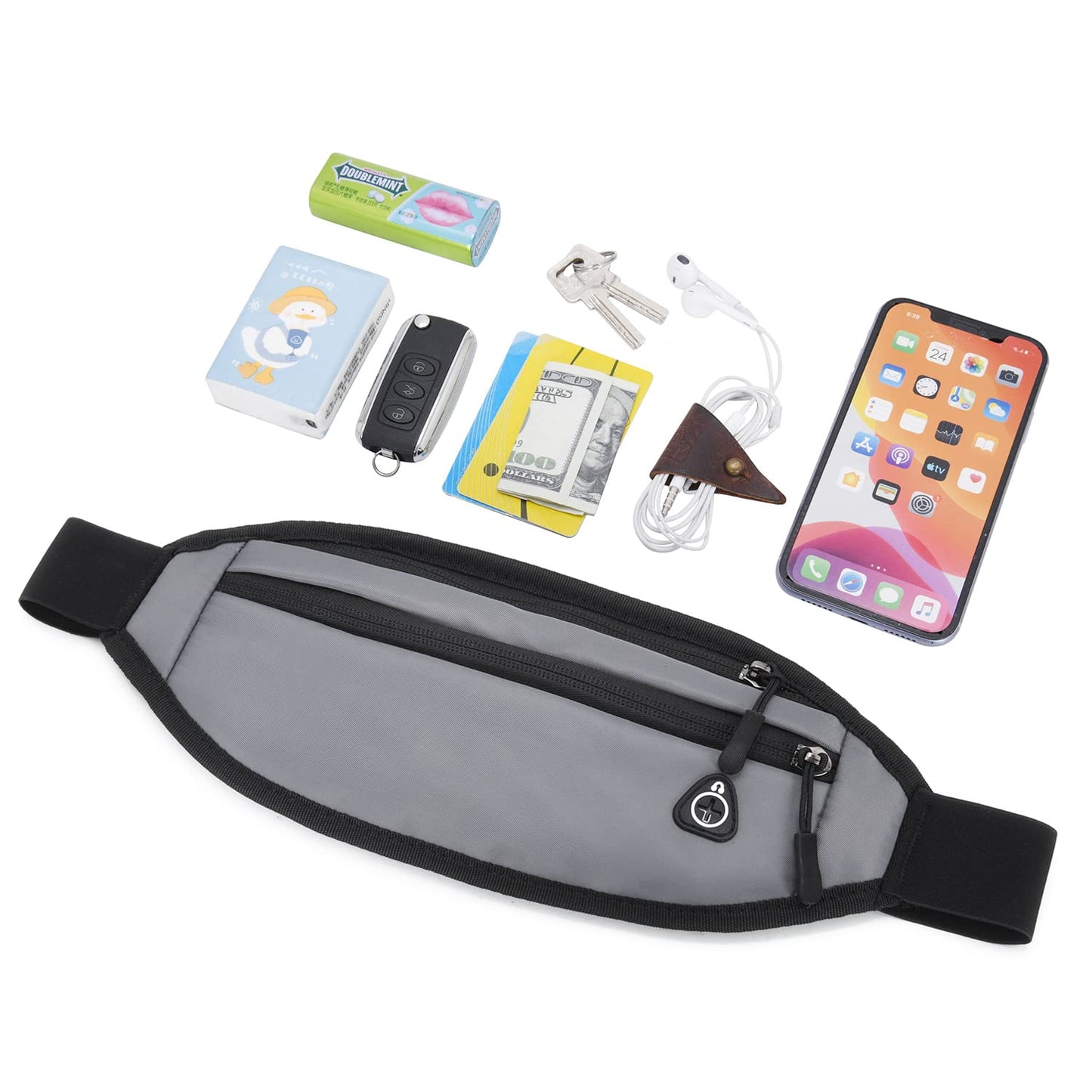 QKUDS Running Belt Waist Pack – Waterproof Fanny Pack
