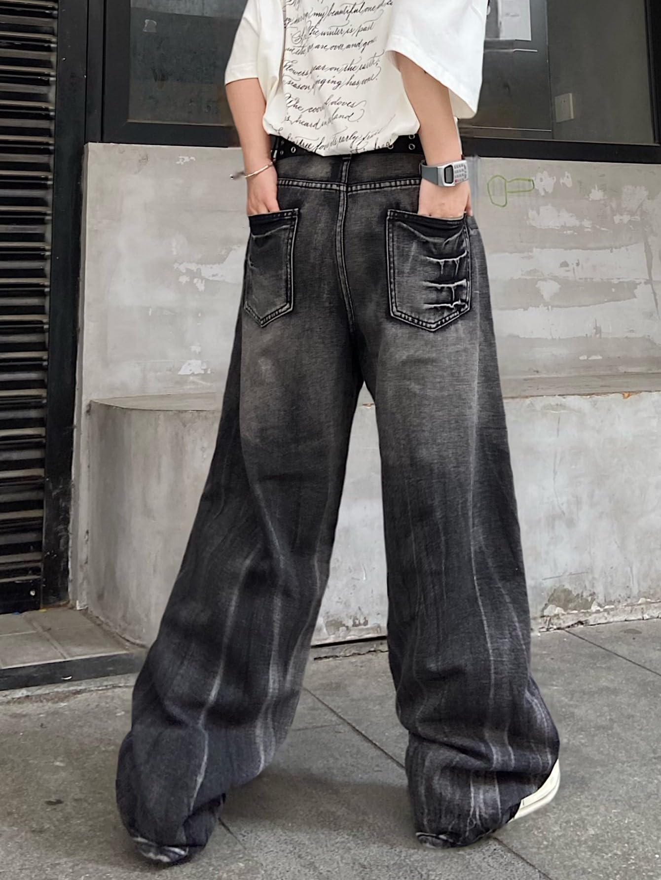 Zewool Men’s Distressed Baggy Jeans