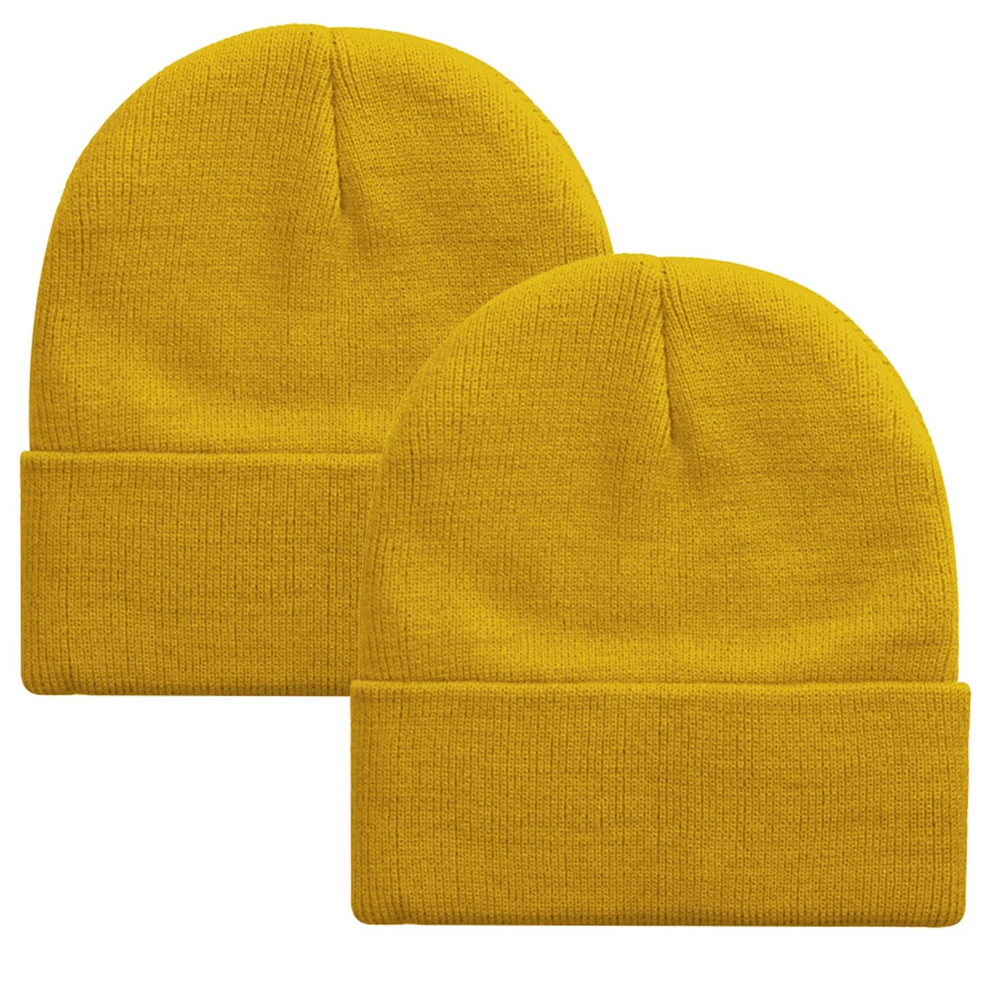 ZOORON 1&2 Pack Beanie for Men Women Slouchy Beanie Hats Winter Knit Caps Soft Ski Hat Unisex