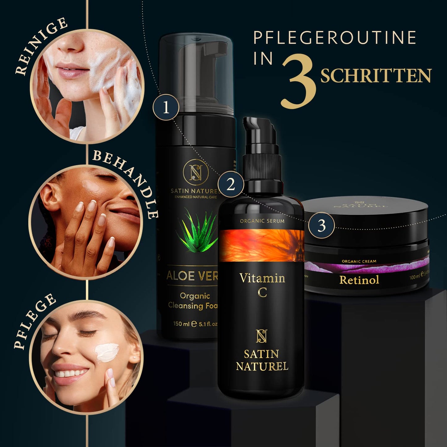 Retinol Cream with Organic Aloe Vera & Salicylic Acid – 100ml